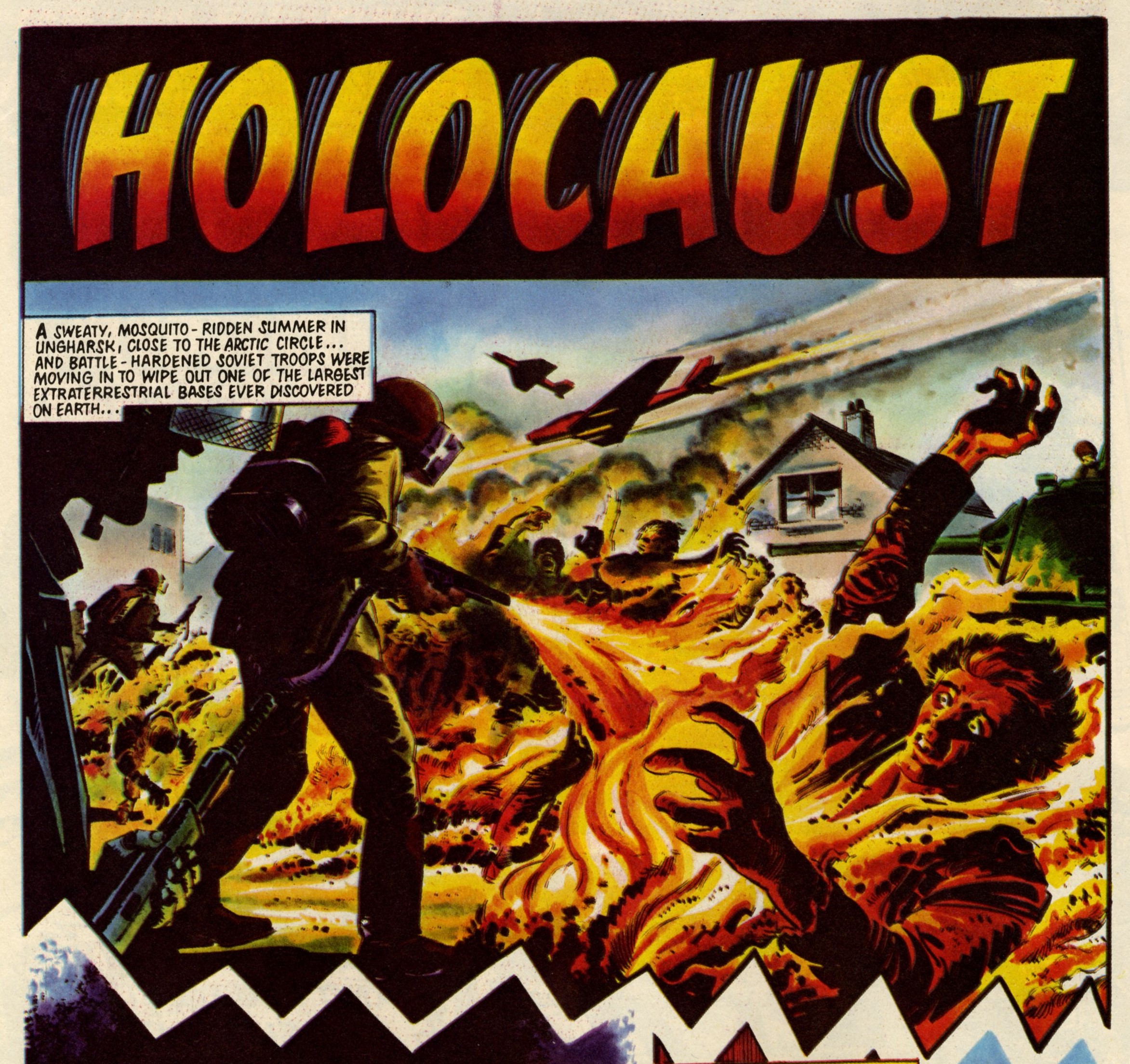Holocaust: Alan Hebden (writer), Mike White (artist)