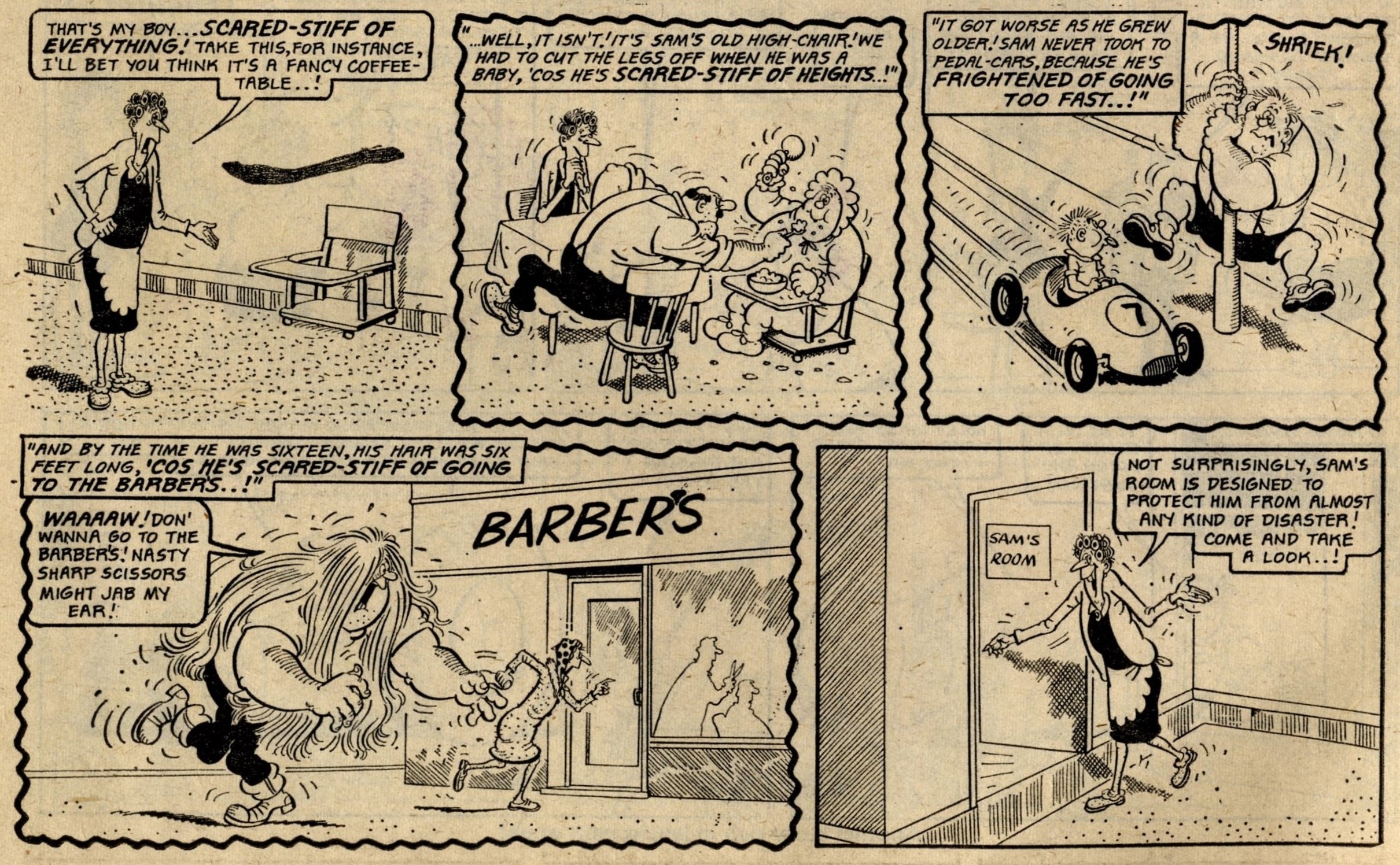 Scared-stiff Sam: Mike Lacey (artist)
