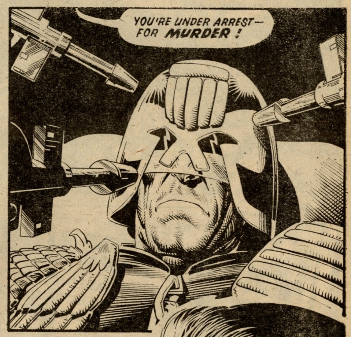 Judge Dredd: John Wagner (writer), Brian Bolland (artist)