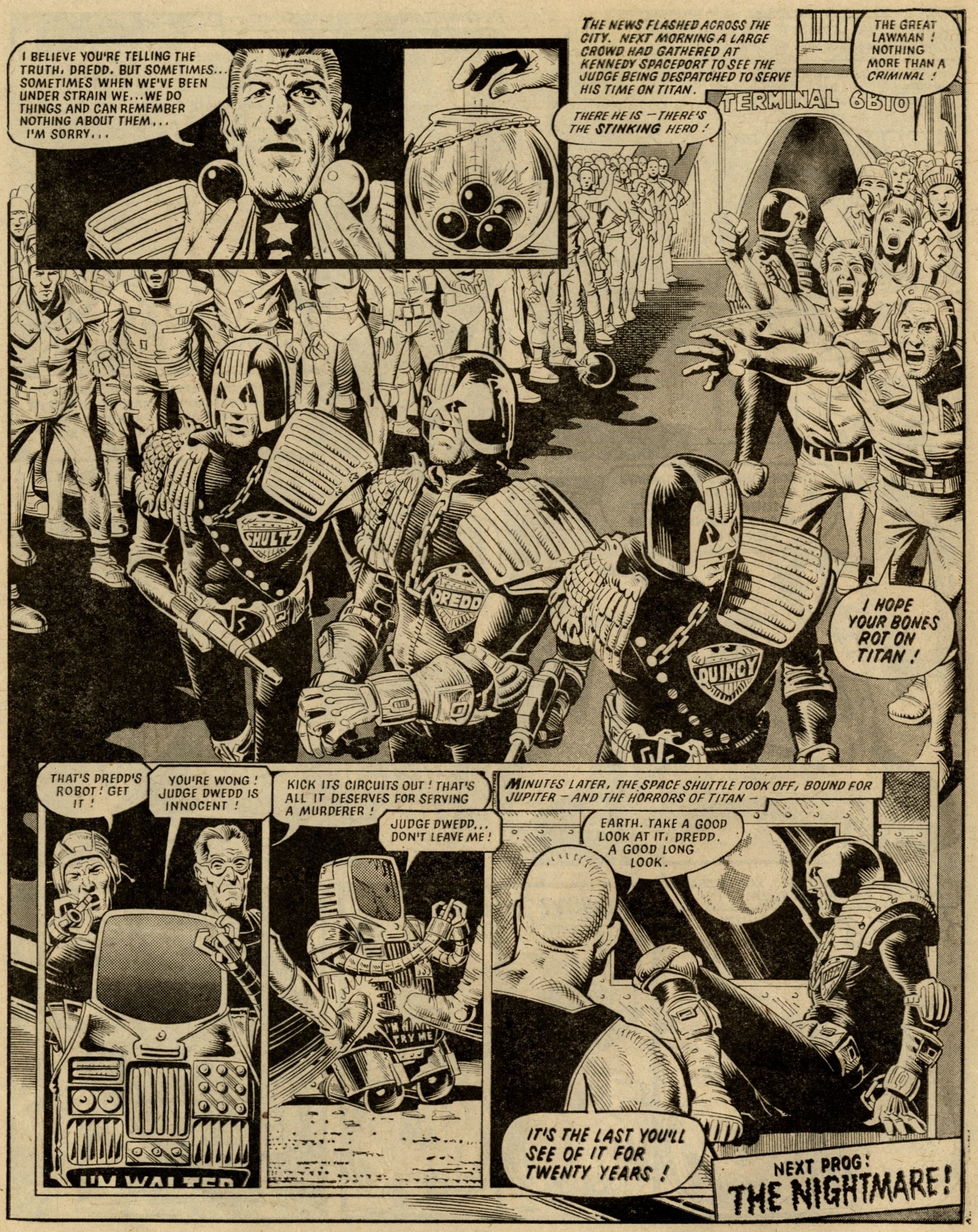 Judge Dredd: John Wagner (writer), Brian Bolland (artist)
