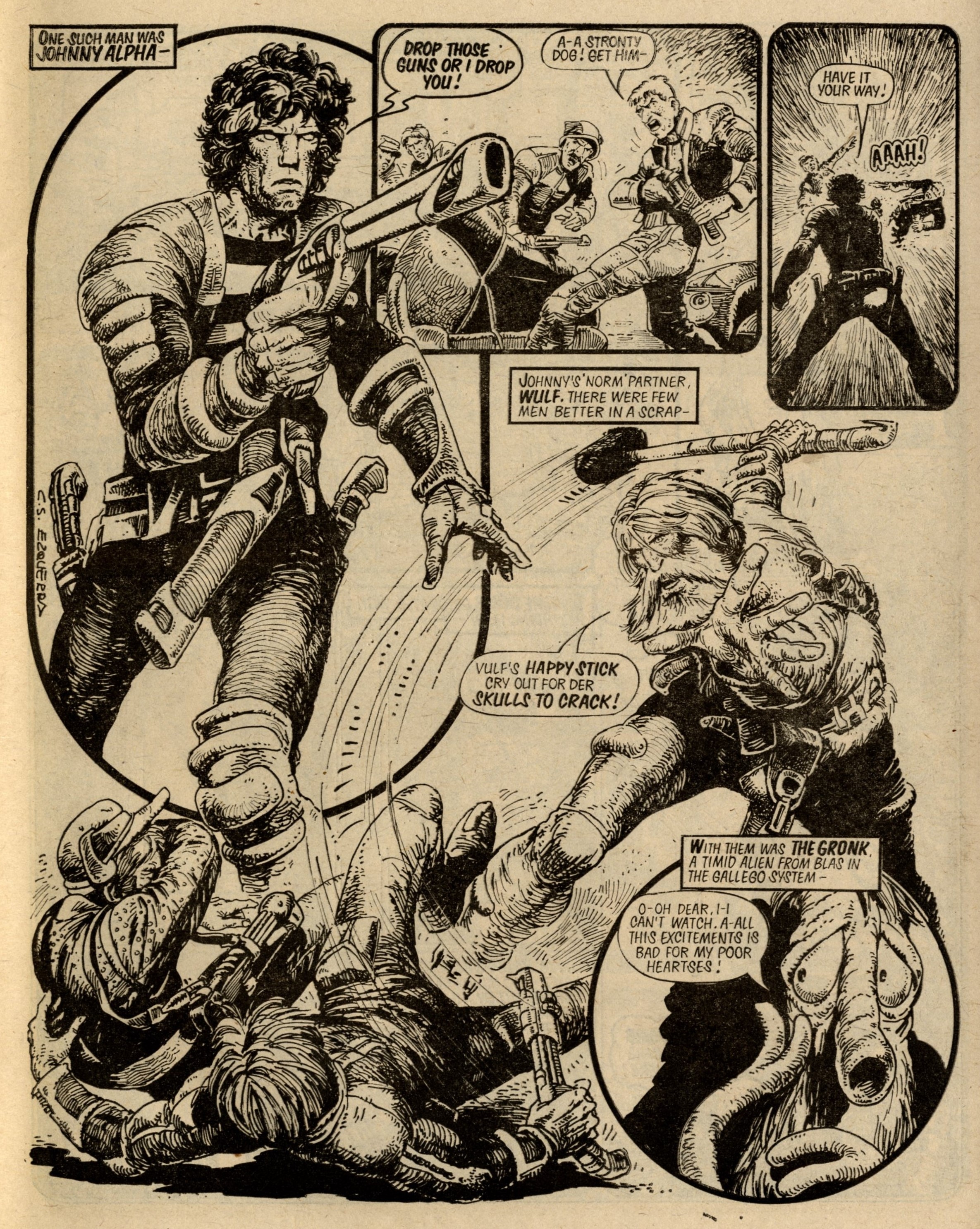 Strontium Dog: John Wagner (writer), Carlos Ezquerra (artist)