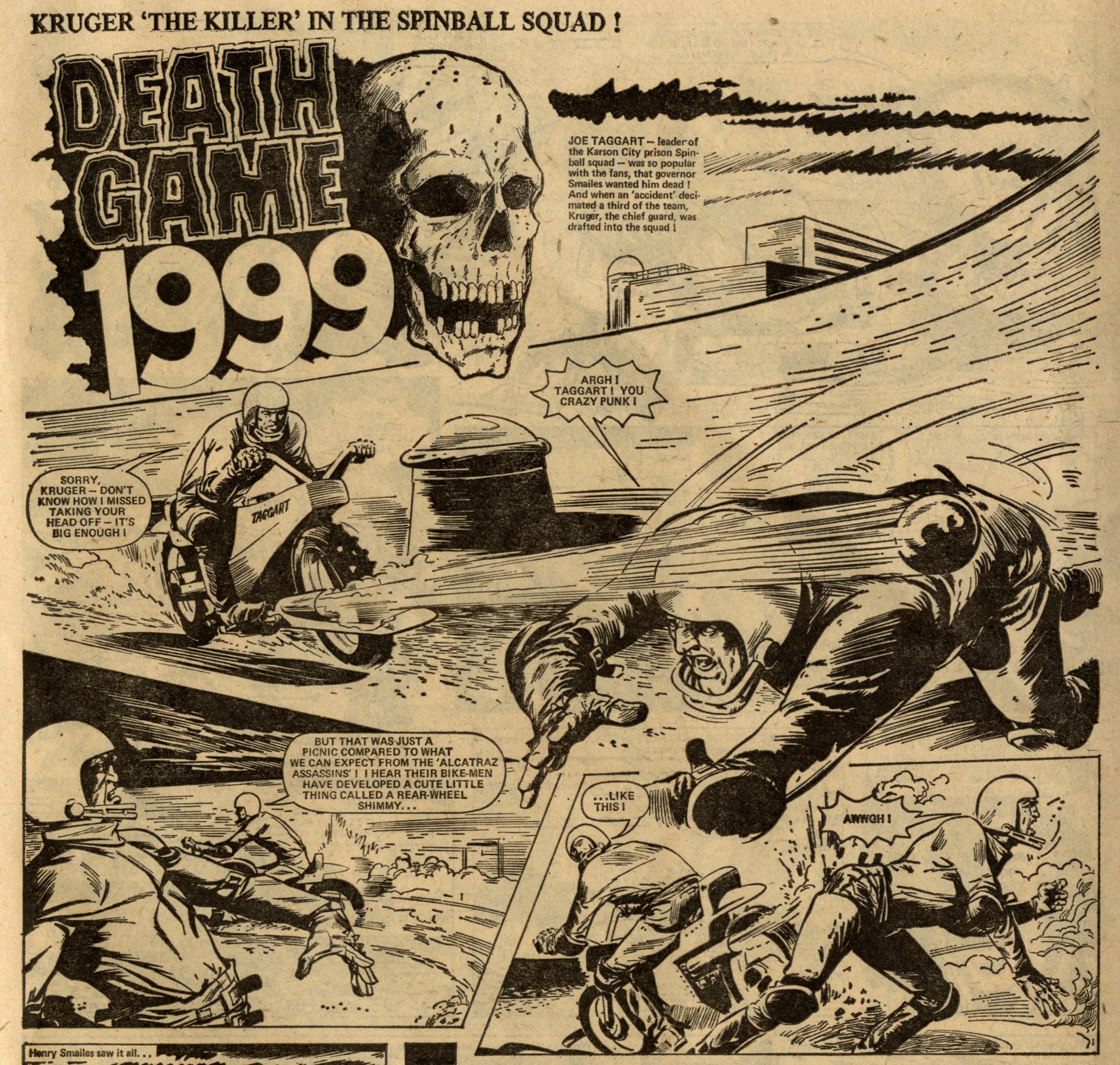 Death Game 1999: Tom Tully (writer), Costa (artist)