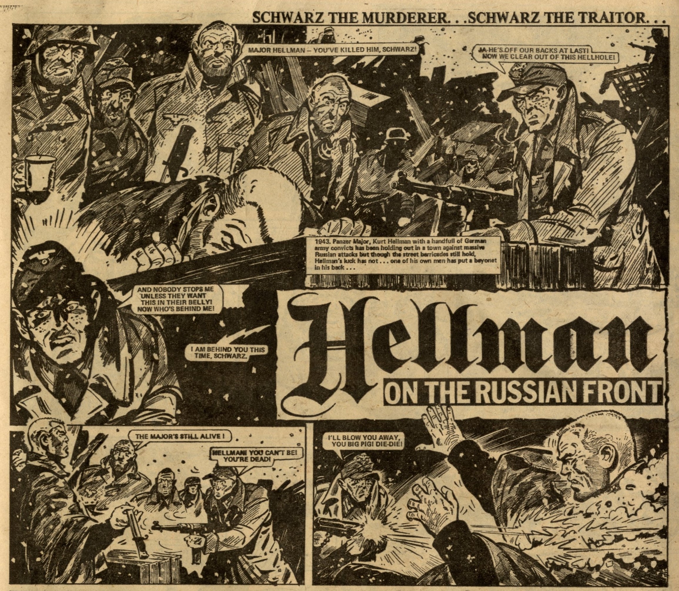 Hellman of the Russian Front: Gerry Finley-Day (writer), Eric Bradbury? (artist)