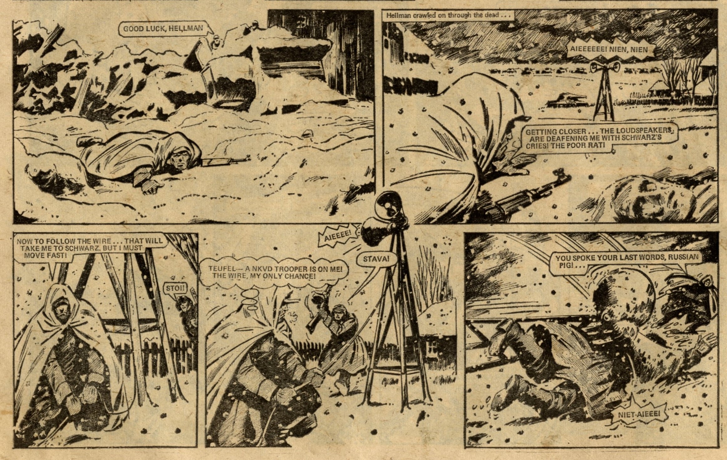 Hellman of the Russian Front: Gerry Finley-Day (writer), Eric Bradbury? (artist)