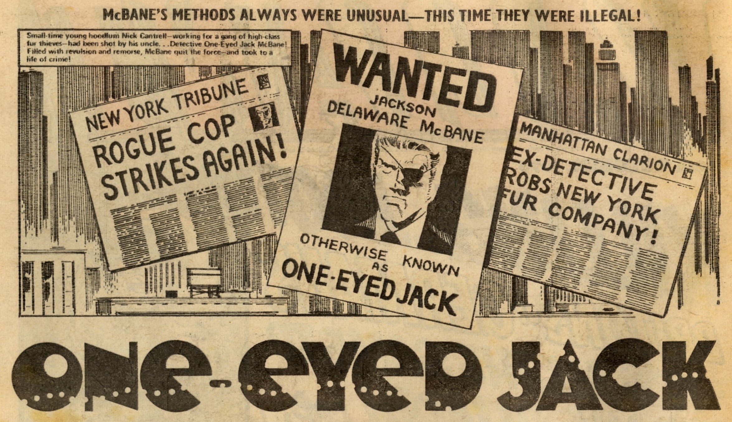 One-eyed Jack: John Wagner (writer), John Cooper (artist)