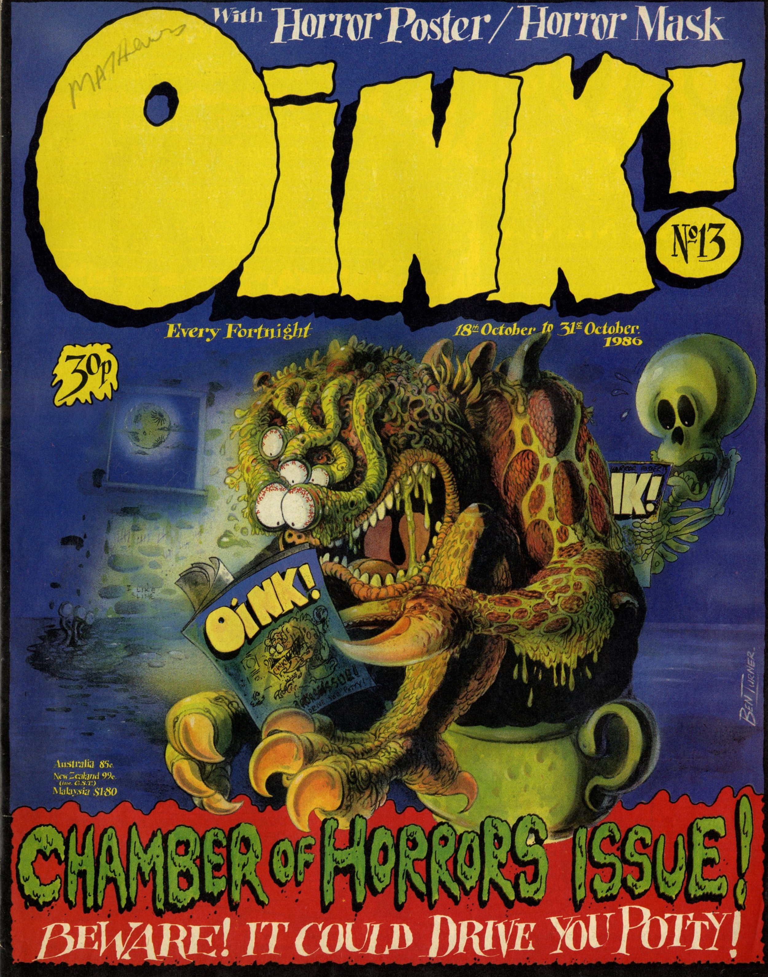 Cover artwork: Ben Turner