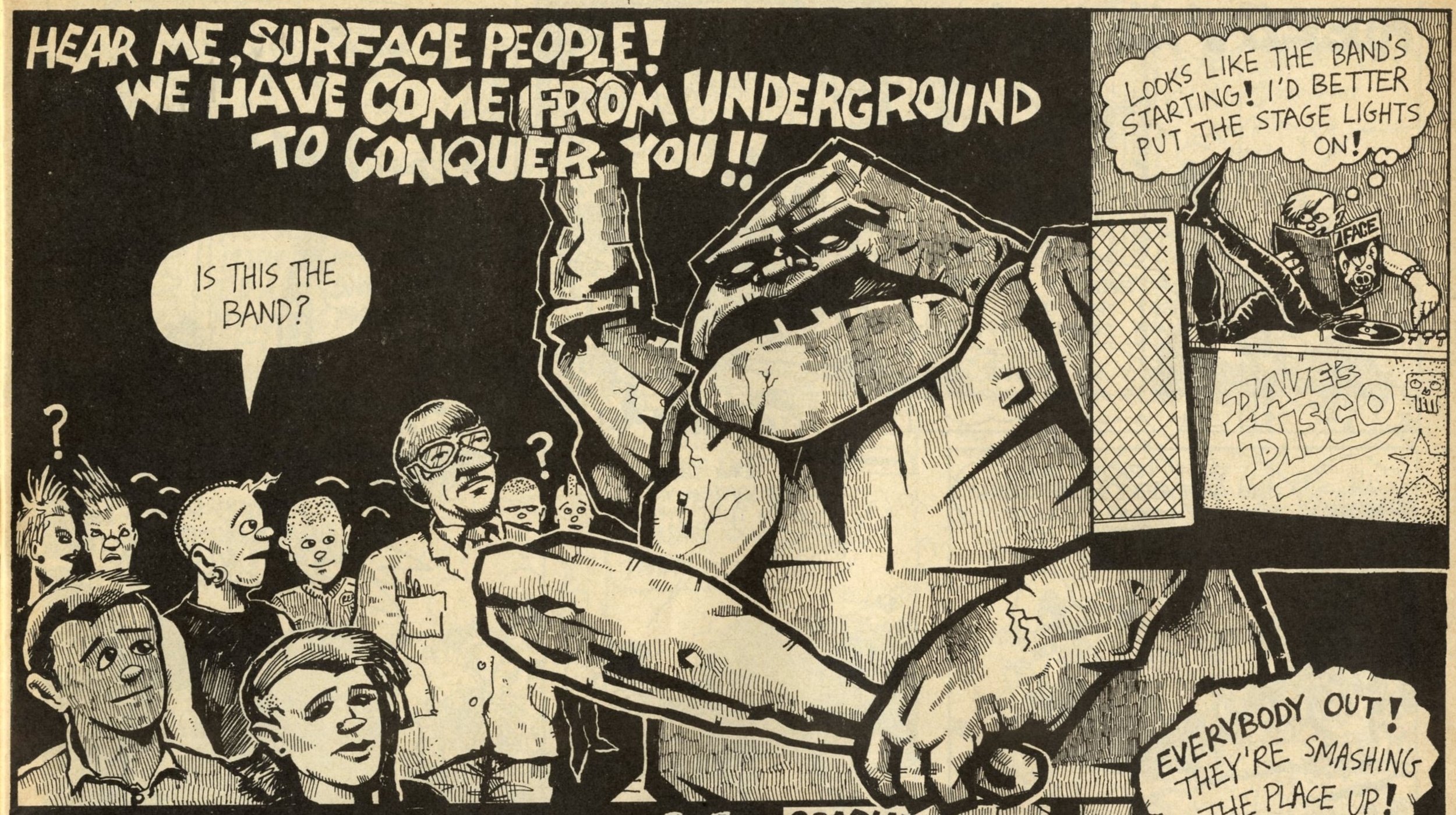 The Invasion of the Rock Men: artist unknown