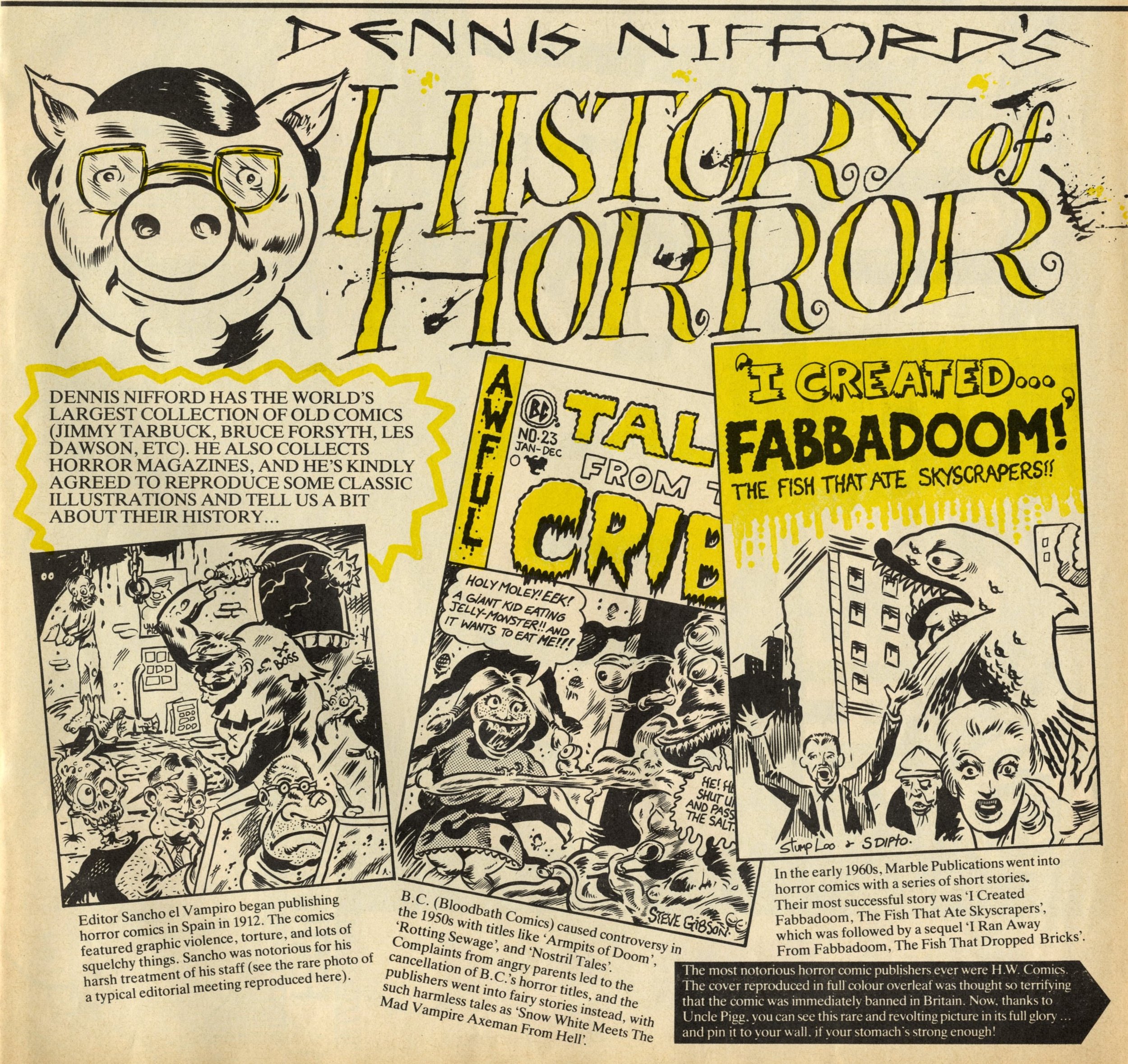 Dennis Nifford’s History of Horror: Steve Gibson (artist)