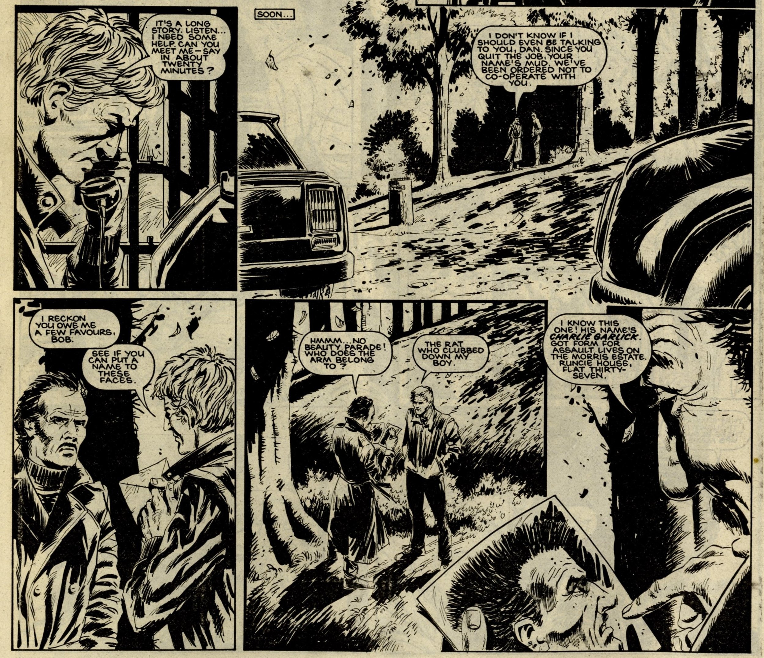Harker’s War: John Wagner and Alan Grant (writers), artist unknown