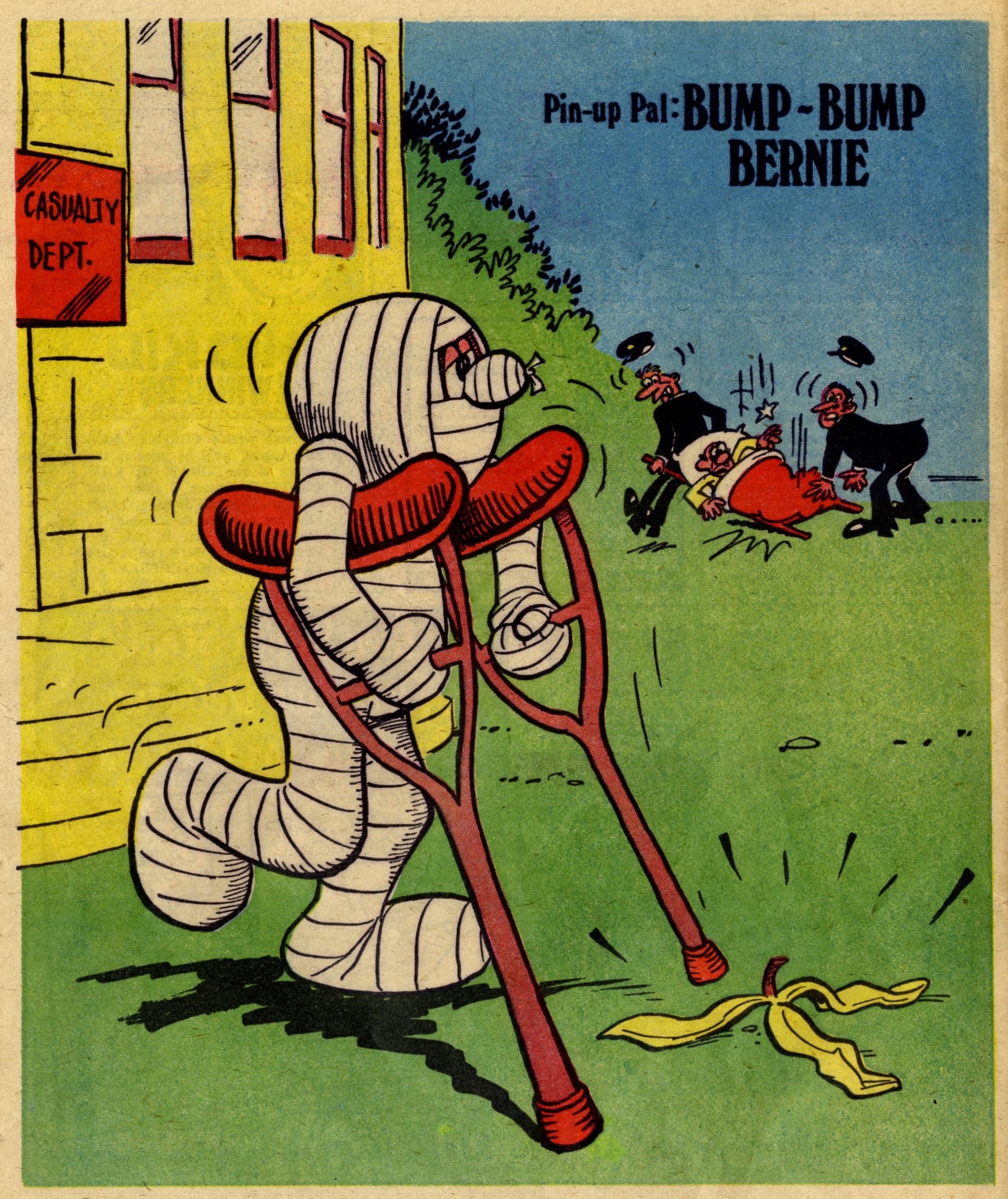 Pin-up Pal: Bump-bump Bernie (artist Frank McDiarmid), 29 July 1978