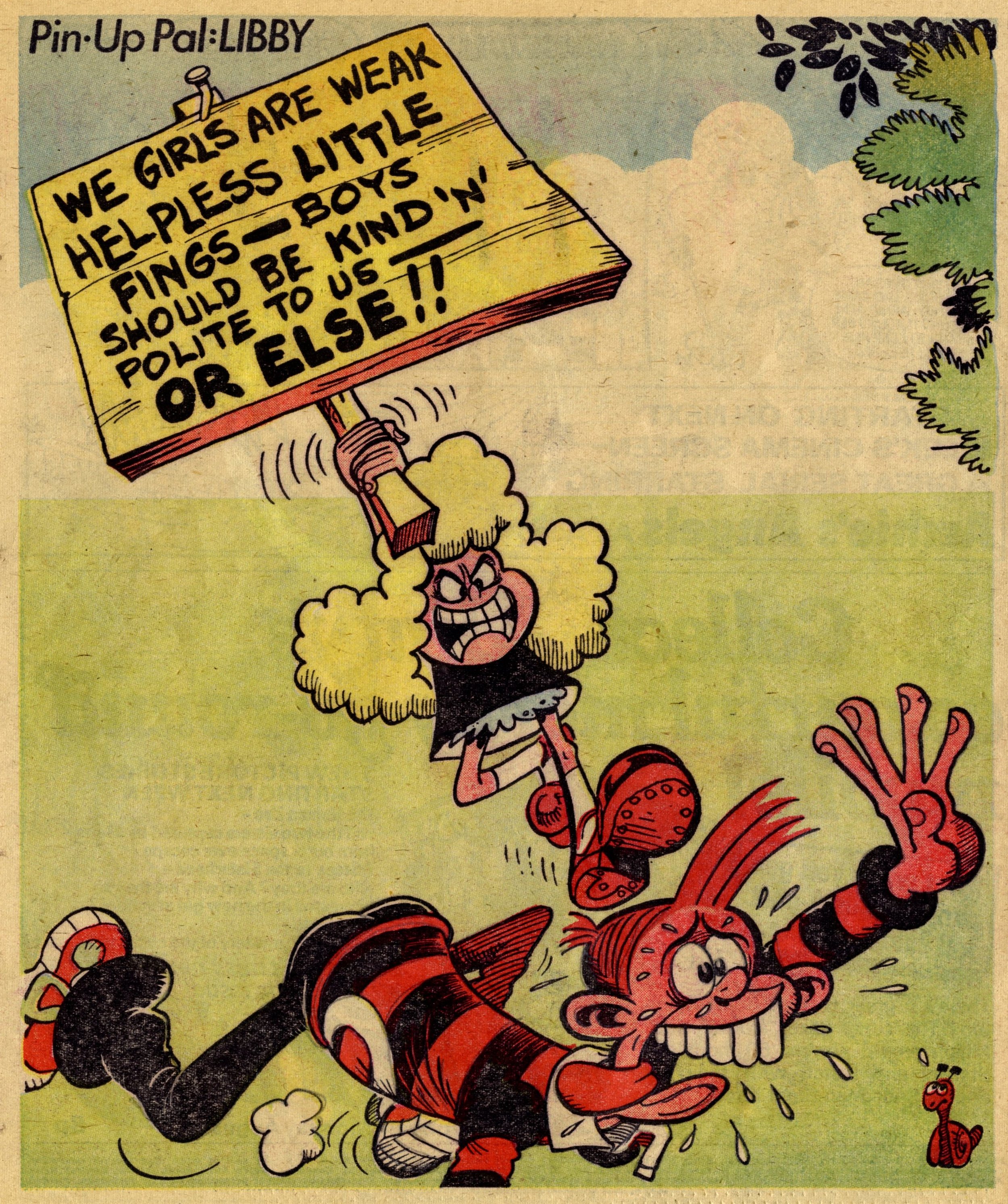 Pin-up Pal: Libby (artist Frank McDiarmid), 5 August 1978