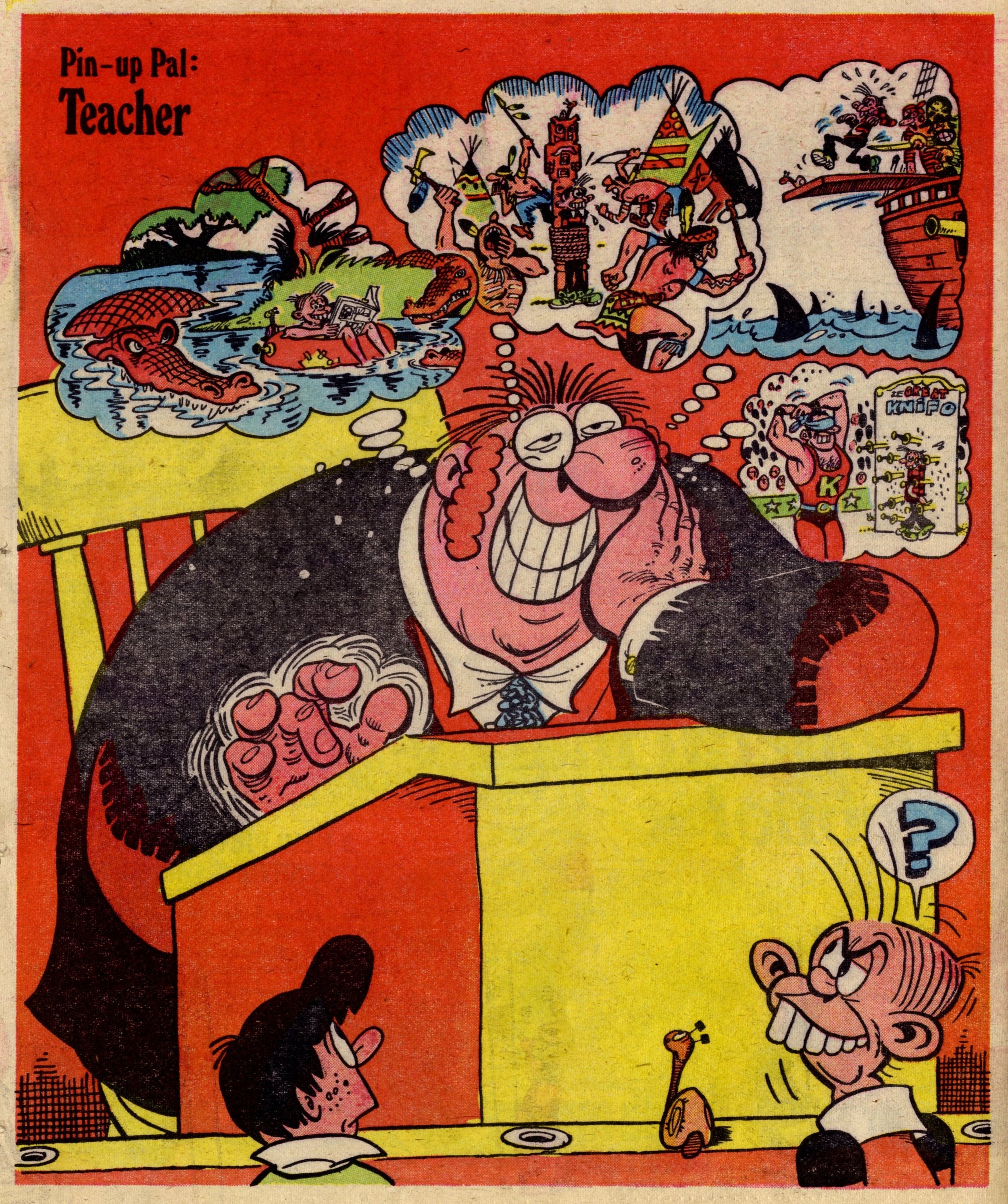 Pin-up Pal: Teacher (artist Frank McDiarmid), 12 August 1978