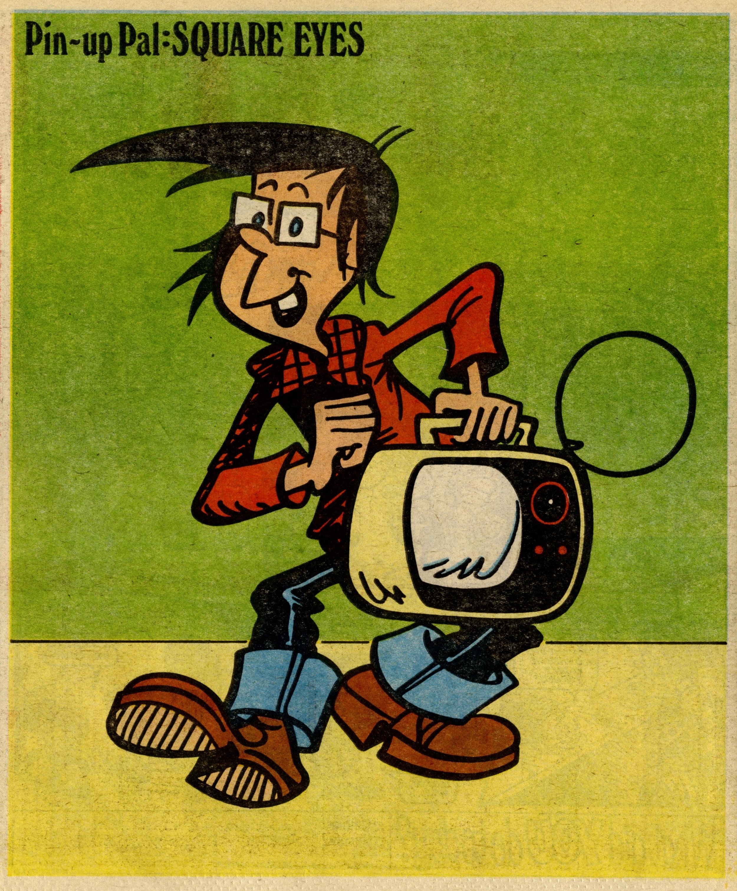 Pin-up Pal: Square Eyes (artist Frank McDiarmid), 17 February 1979