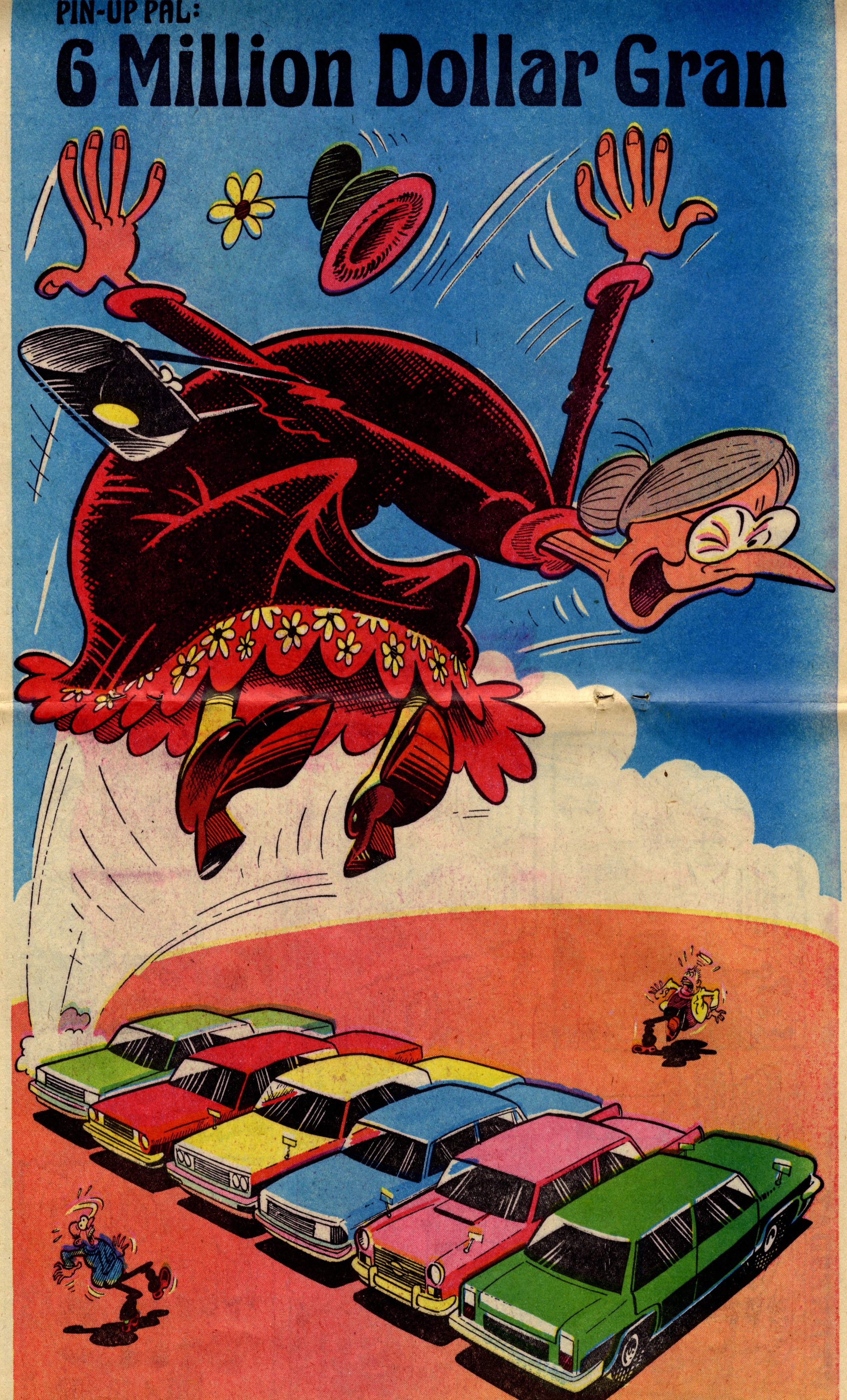 Pin-up Pal: 6 Million Dollar Gran (artist Ian Knox), 29 October 1977