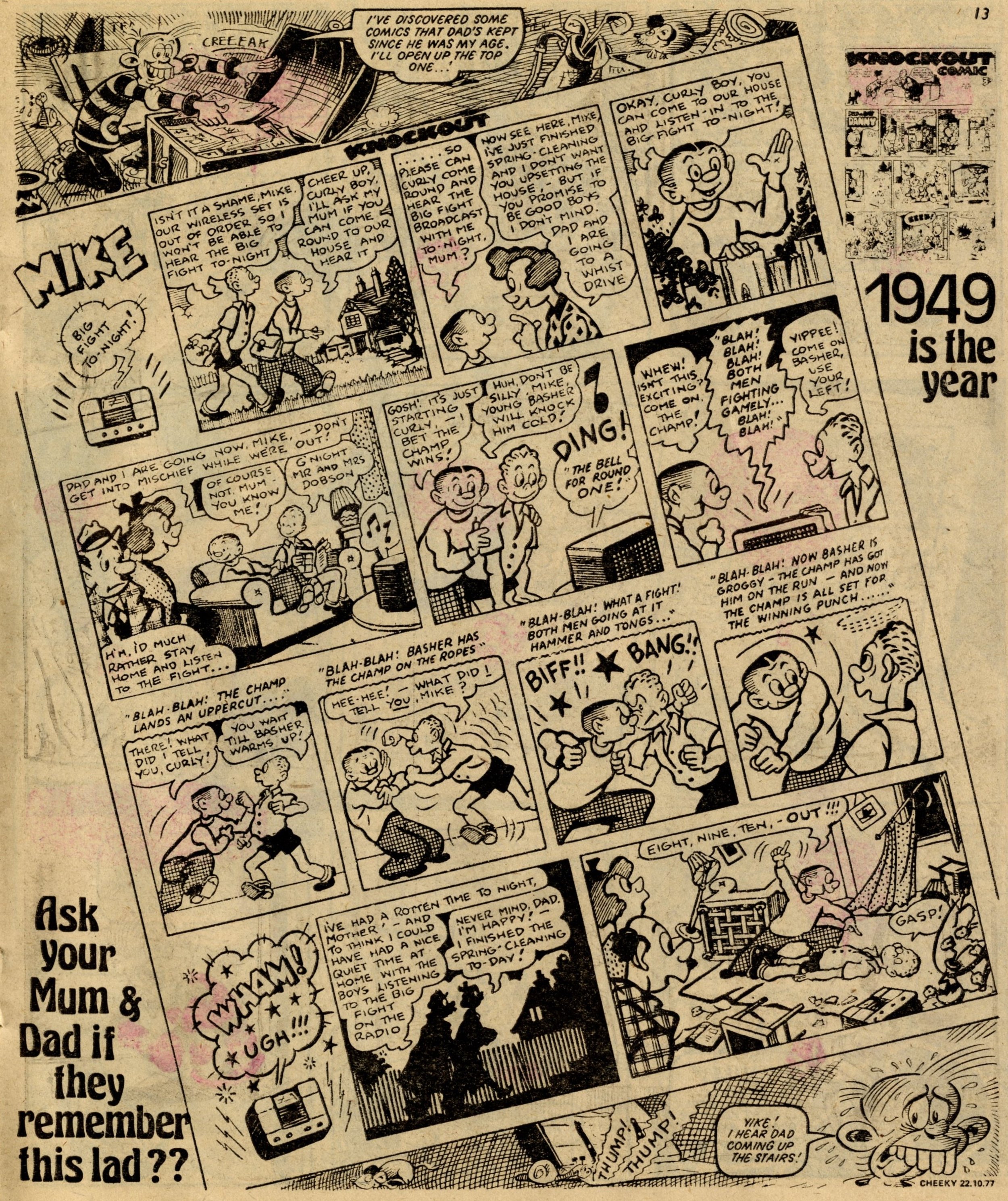 Mike, from Knockout, 1949: Eric Roberts (artist)