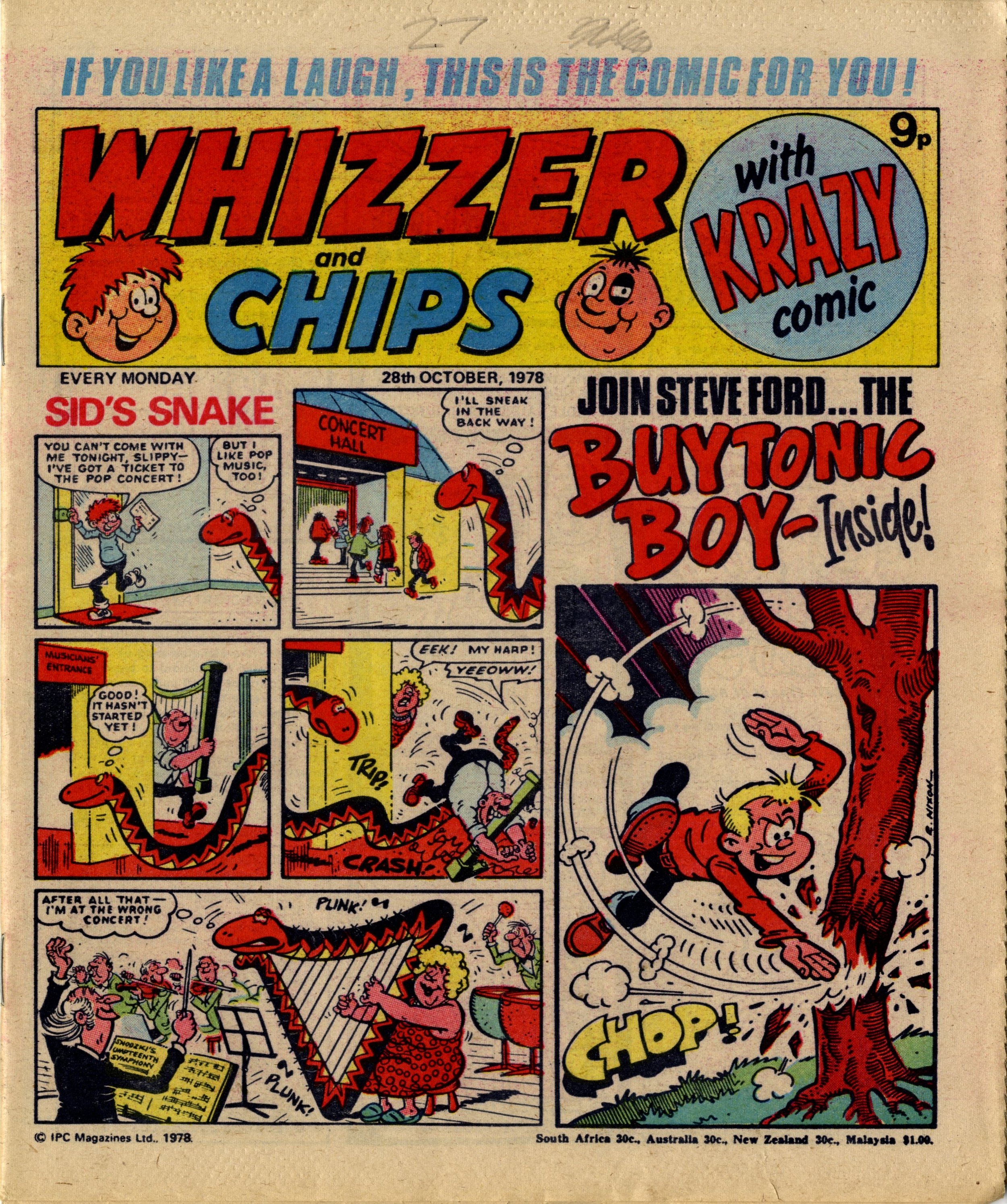 Cover artwork: Mike Lacey (Sid’s Snake); Robert Nixon (artist)