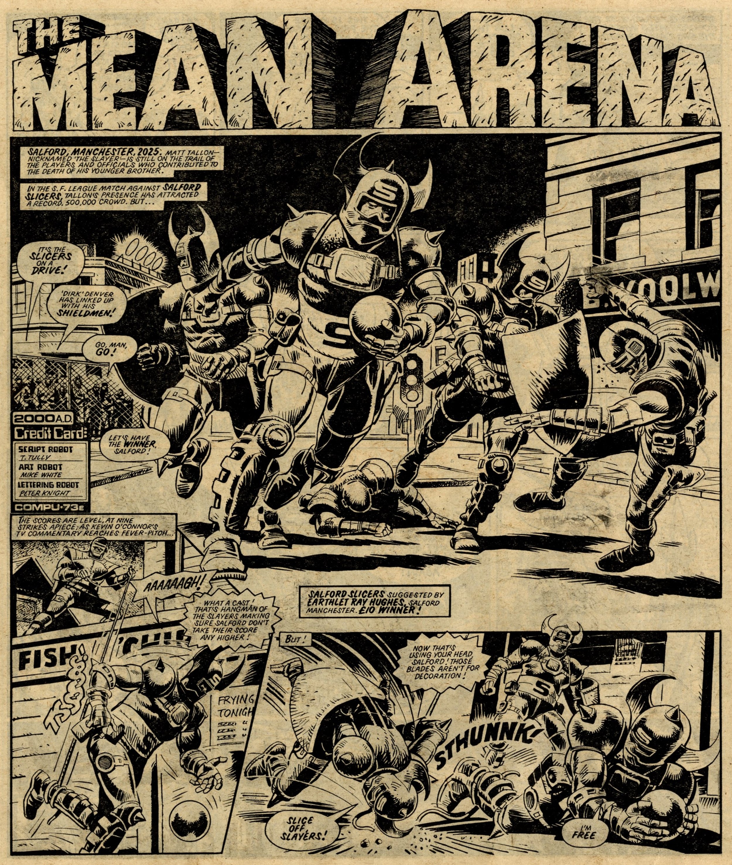 The Mean Arena: Tom Tully (writer), Mike White (artist)