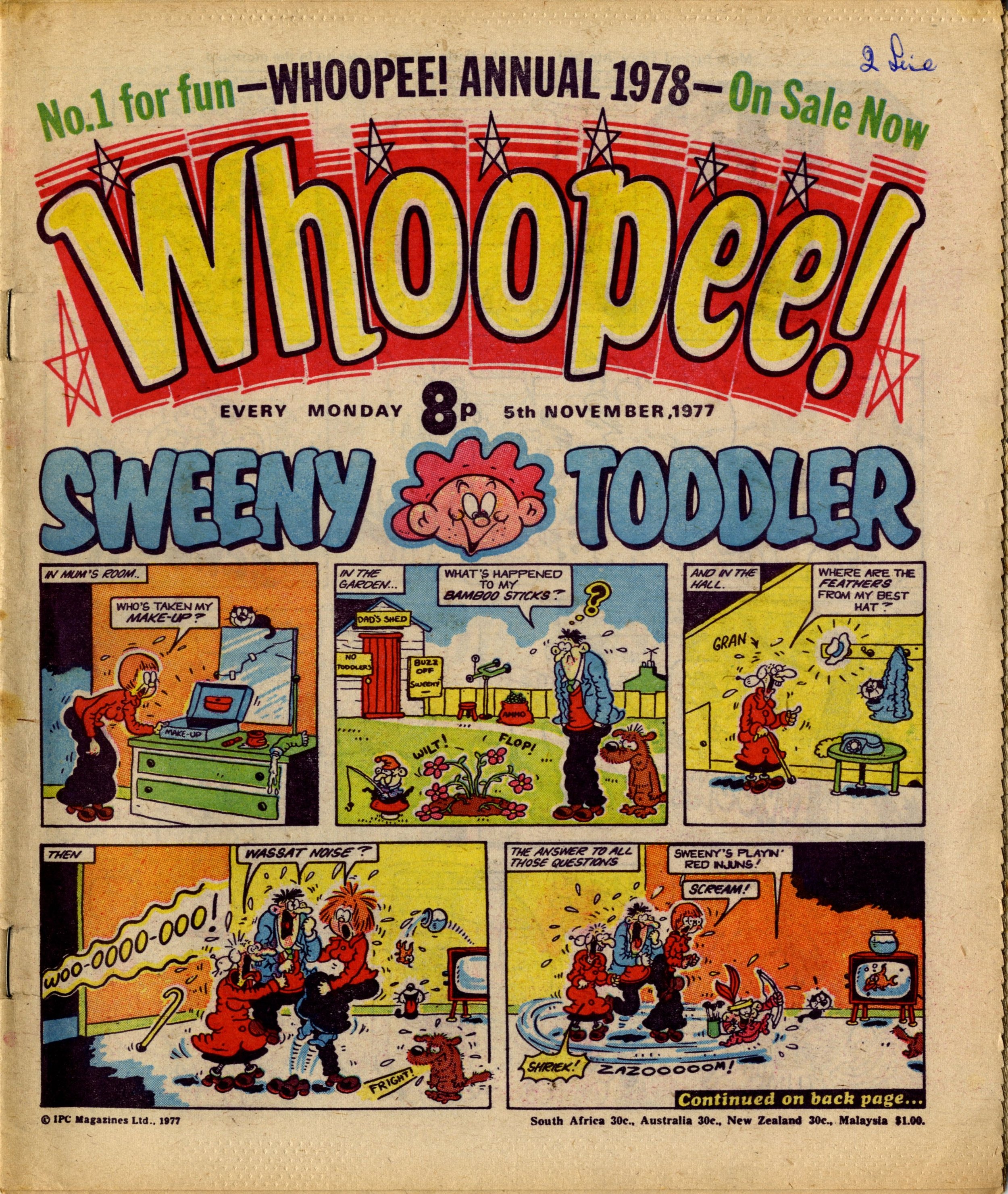 WHOOPEE Comic Date 27/03/1976 UK Paper Comic 