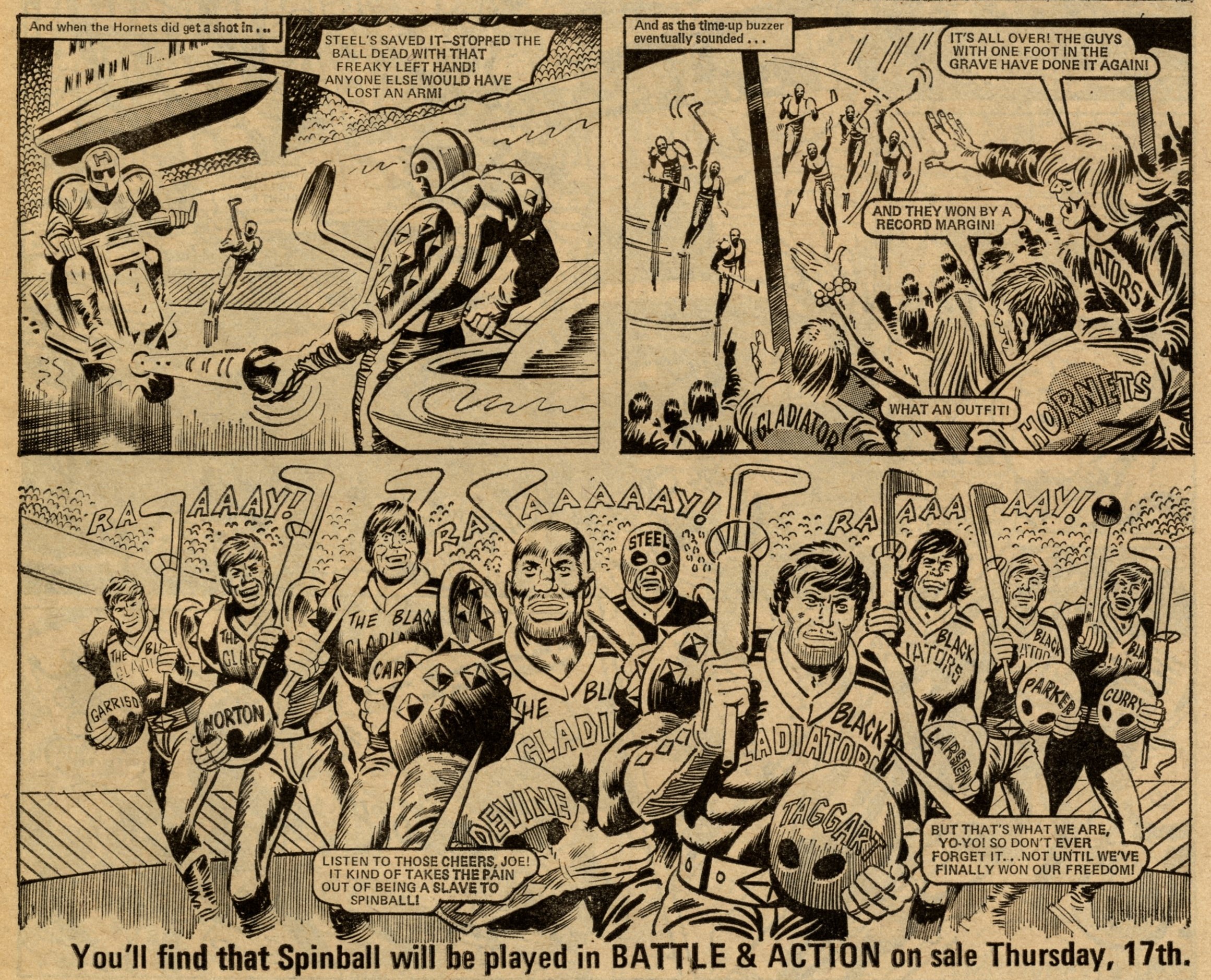 The Spinball Slaves: Tom Tully (writer), Ron Turner (artist)