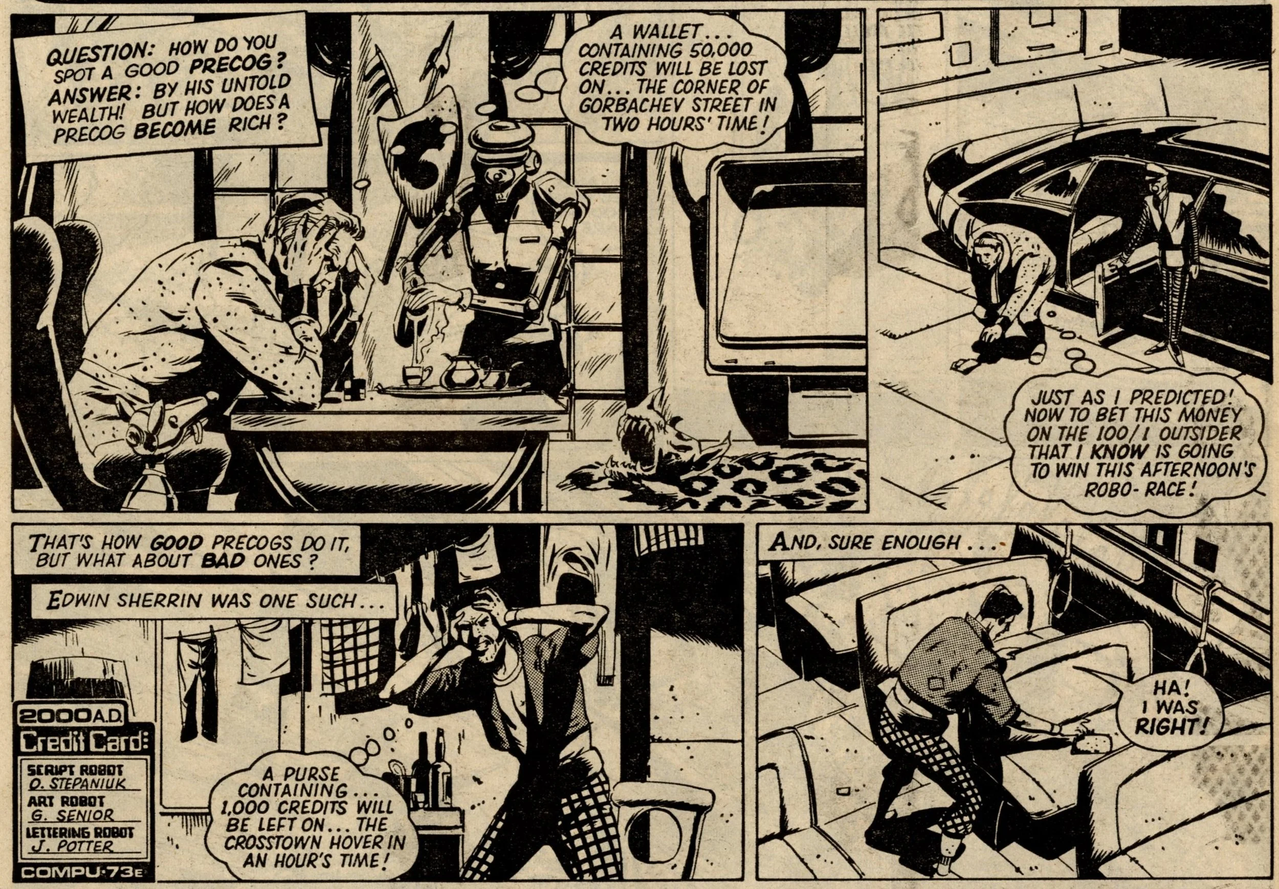 Tharg’s Future Shocks: Mind How You Go: Oleh Stepaniuk (writer), Geoff Senior (artist)