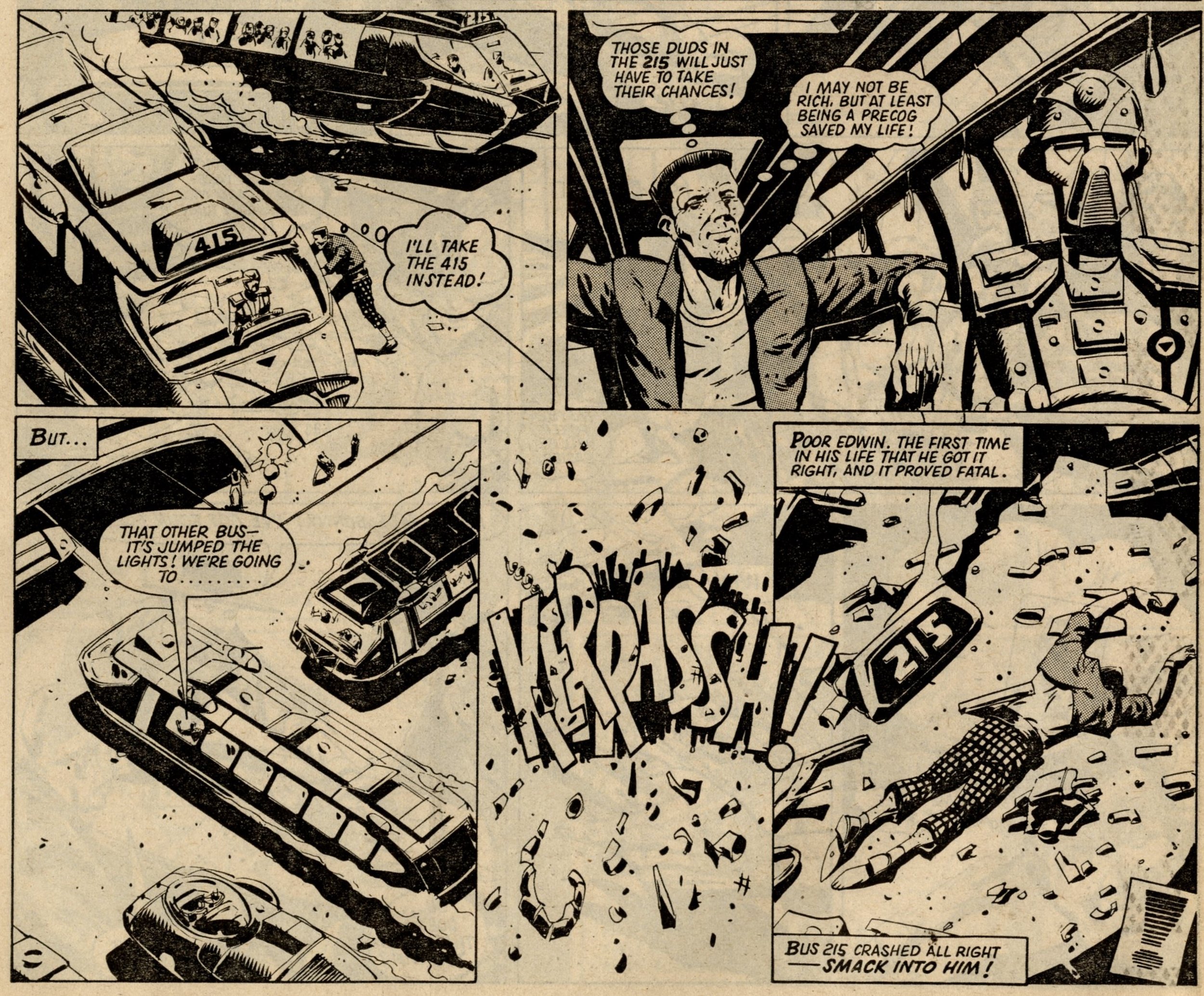 Tharg’s Future Shocks: Mind How You Go: Oleh Stepaniuk (writer), Geoff Senior (artist)