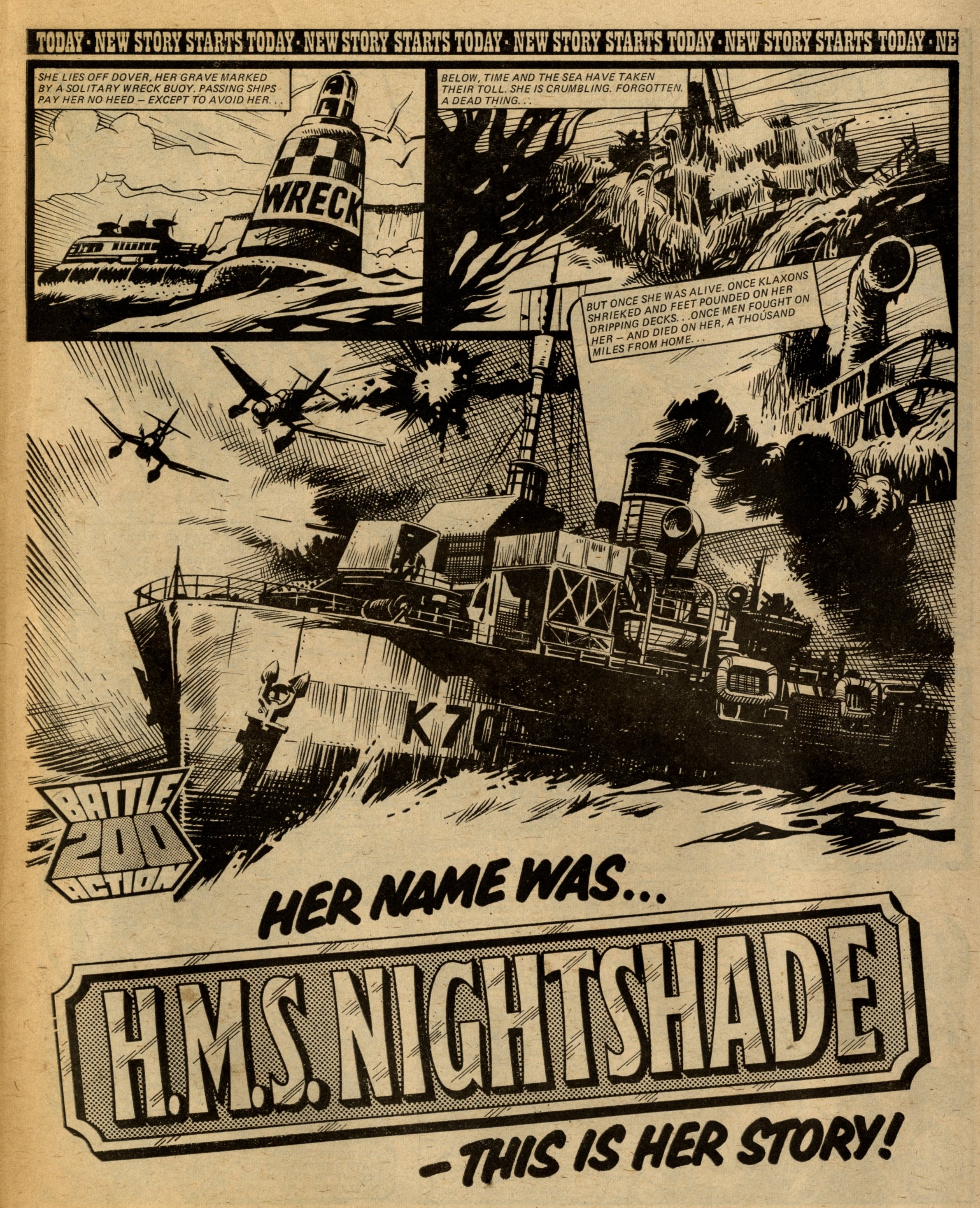 H.M.S. Nightshade: John Wagner (writer), Mike Western (artist)
