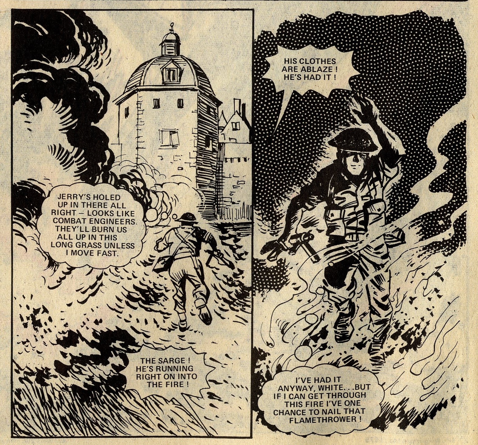 D-Day Dawson: 'Man on Fire!': John Wagner and Pat Mills (writers), Geoff Campion (artist)