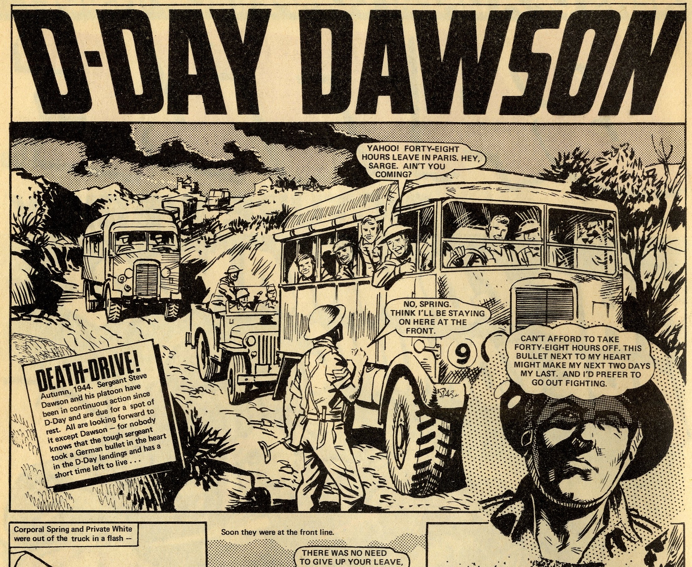 D-Day Dawson: 'Death-Drive!': John Wagner and Pat Mills (writers), Geoff Campion (artist)