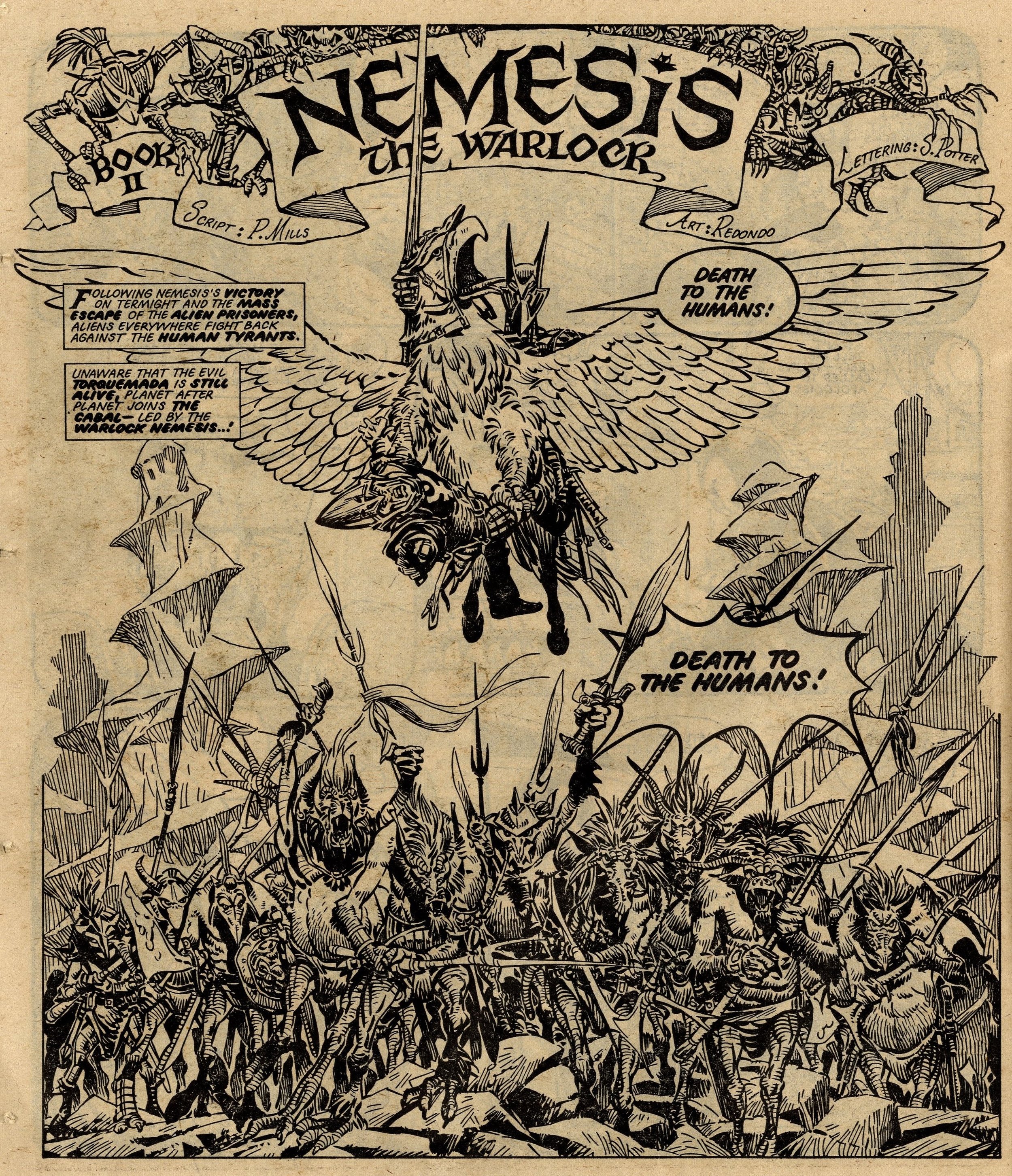 Nemesis the Warlock: Pat Mills (writer), Jesus Redondo (artist)