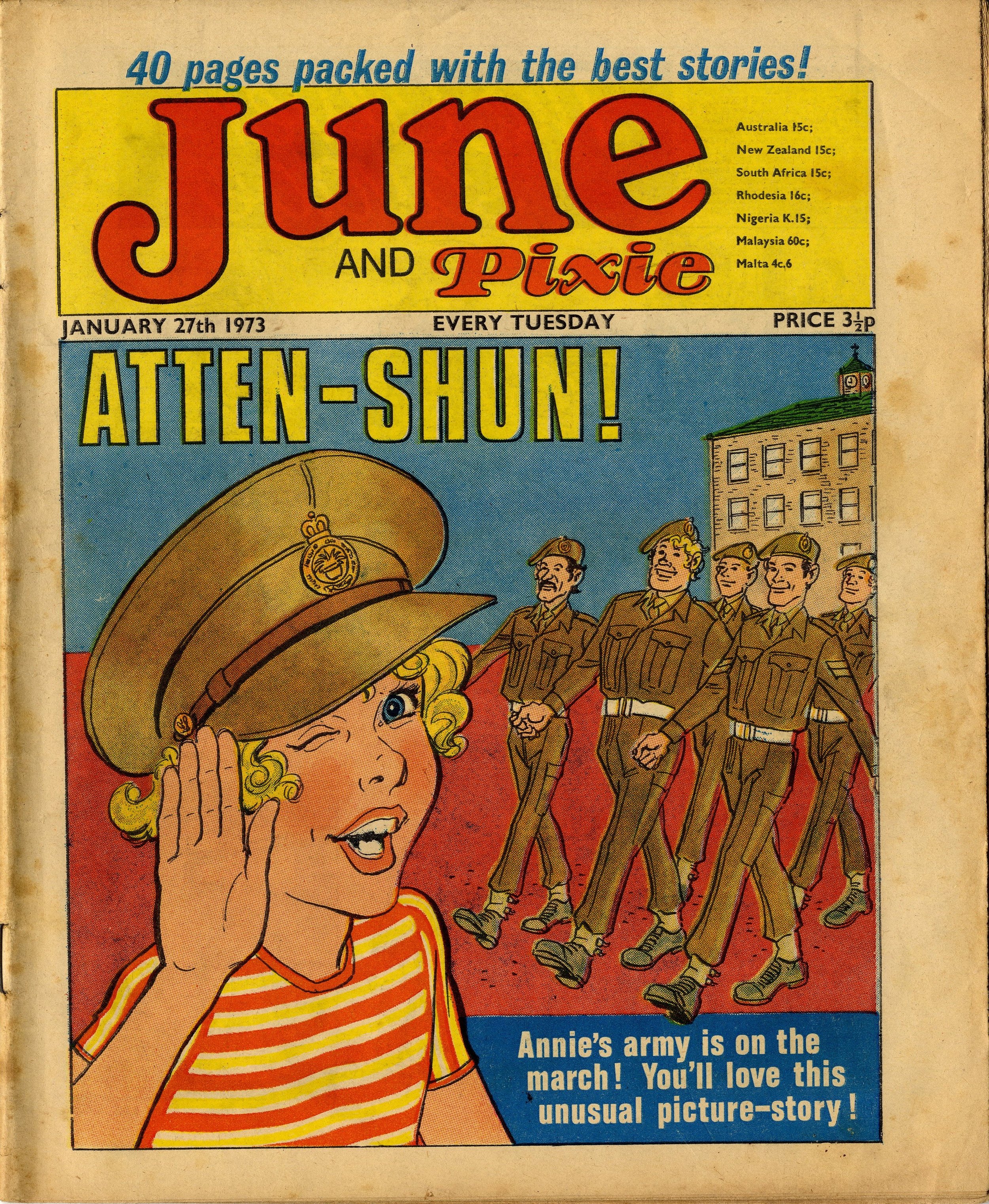 Cover artwork: Annie's Army by Robert McGillivray