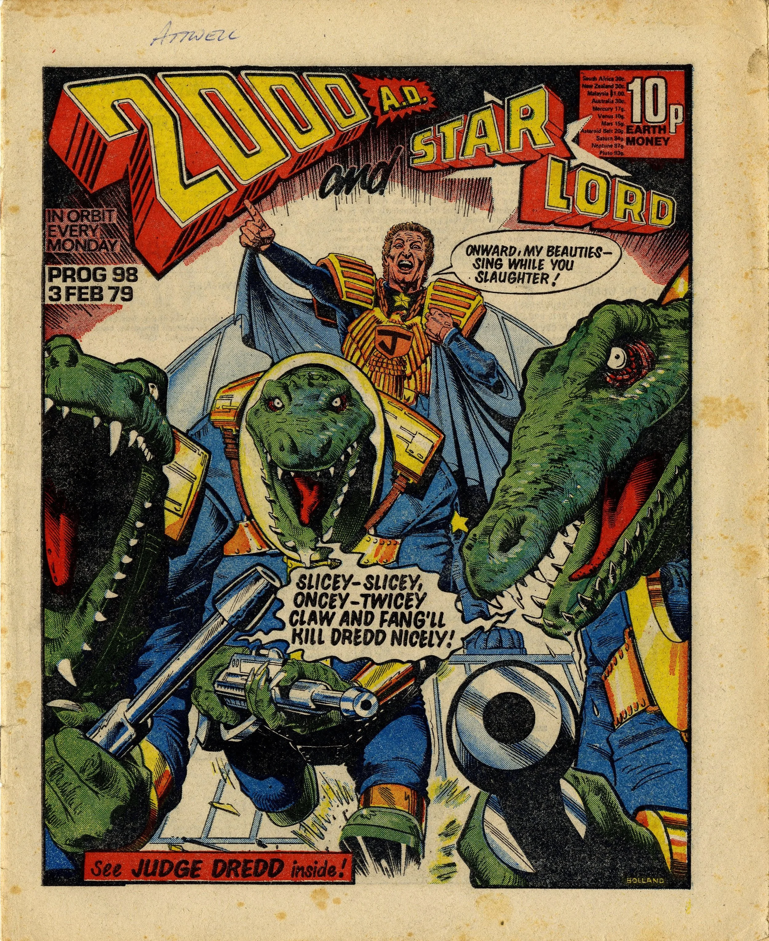 On this day, 3 February 1979: 2000AD and Starlord (Prog 98)