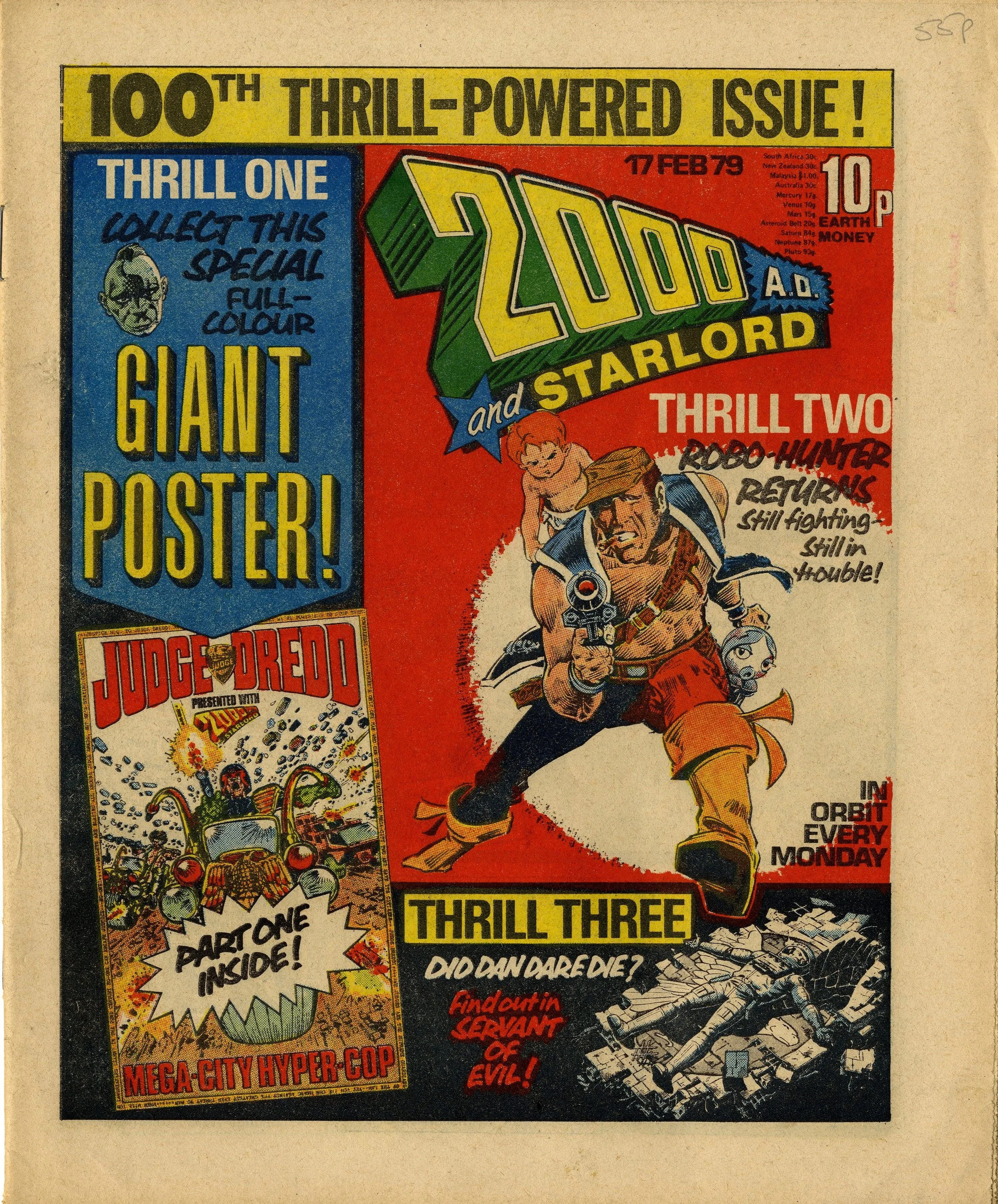 On this day, 17 February 1979: 2000AD and Starlord (Prog 100)