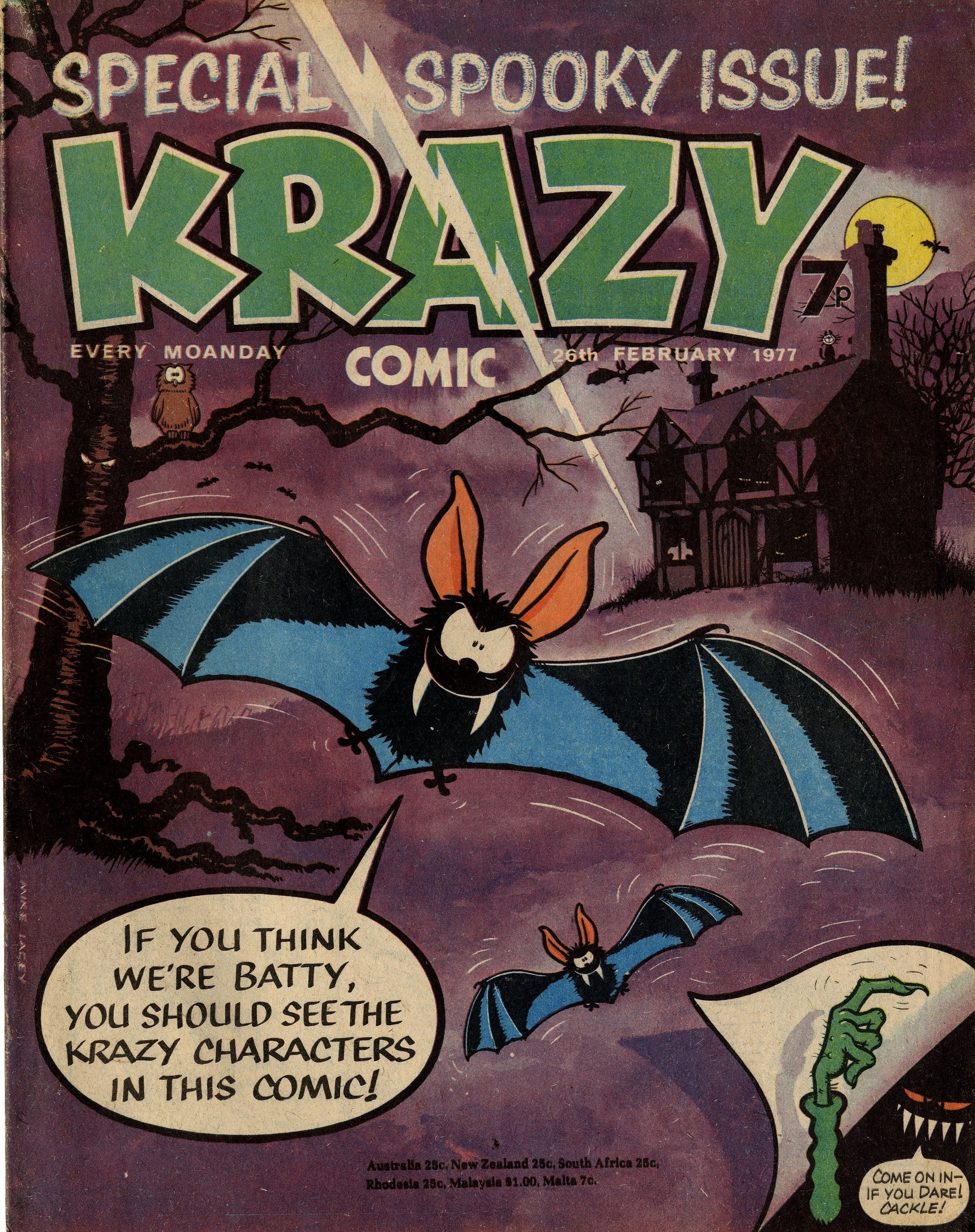 Krazy cover artwork: Mike Lacey