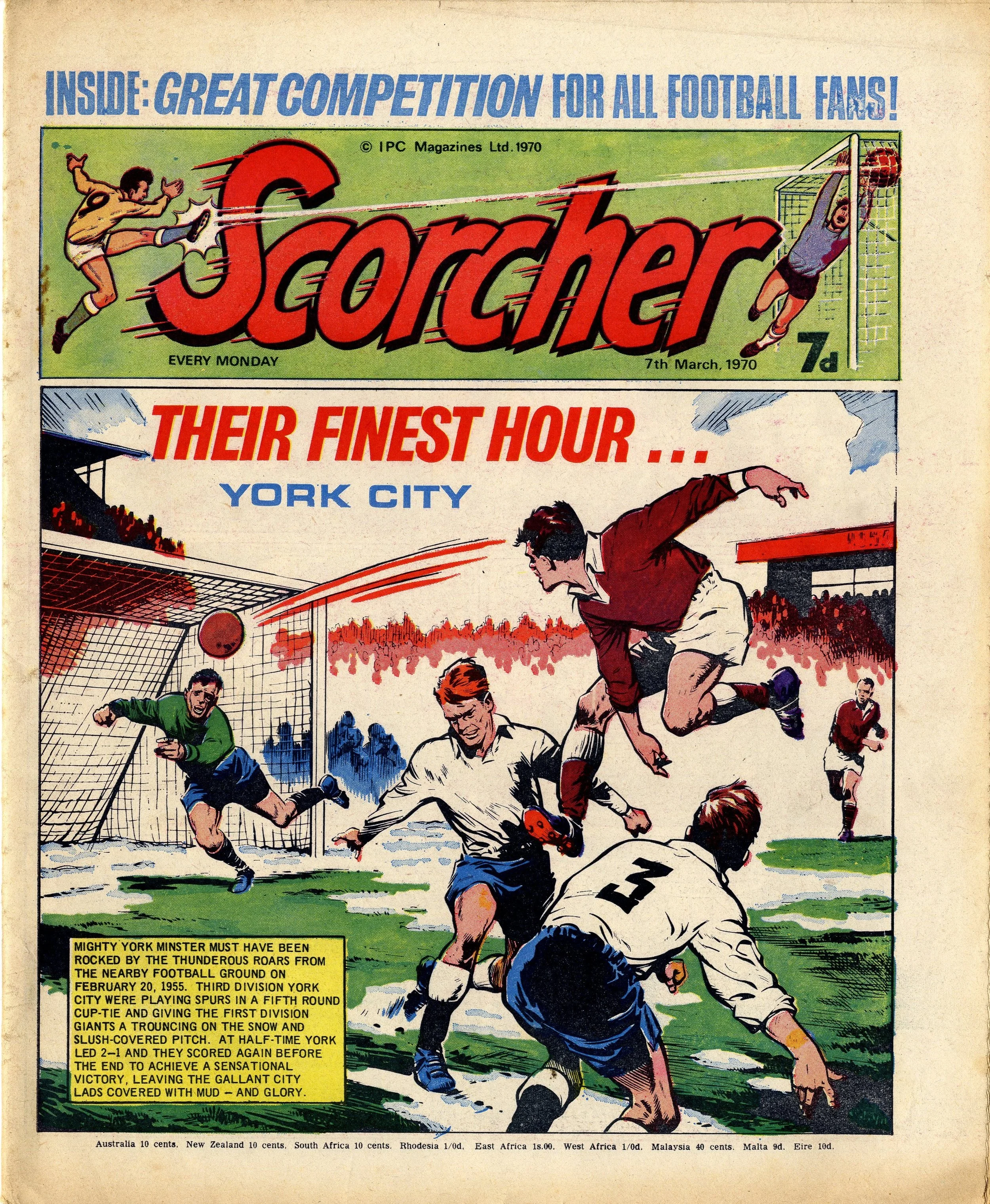On this day, 7 March 1970: Scorcher