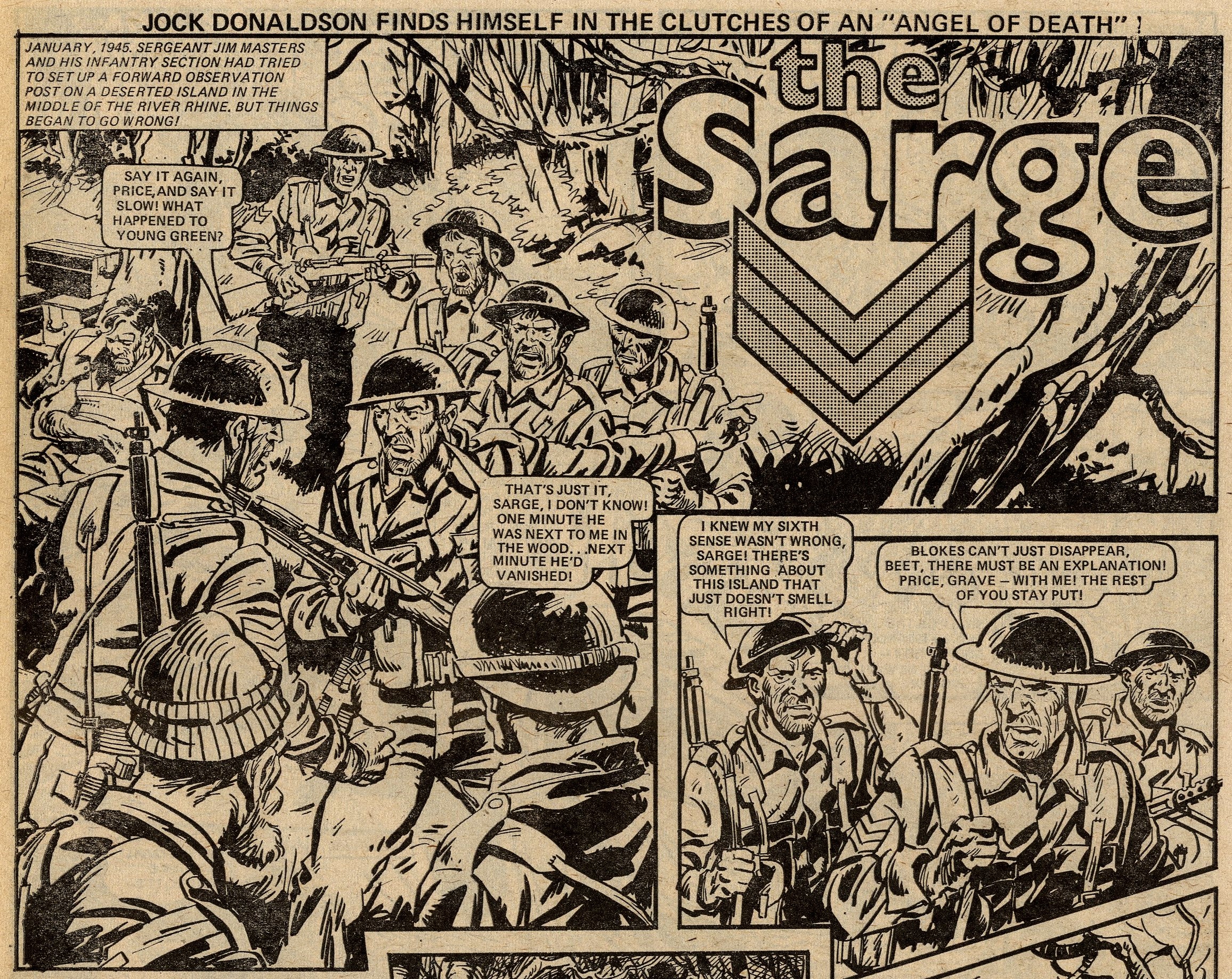 The Sarge: Scott Goodall (writer), Phil Gascoine? (artist)