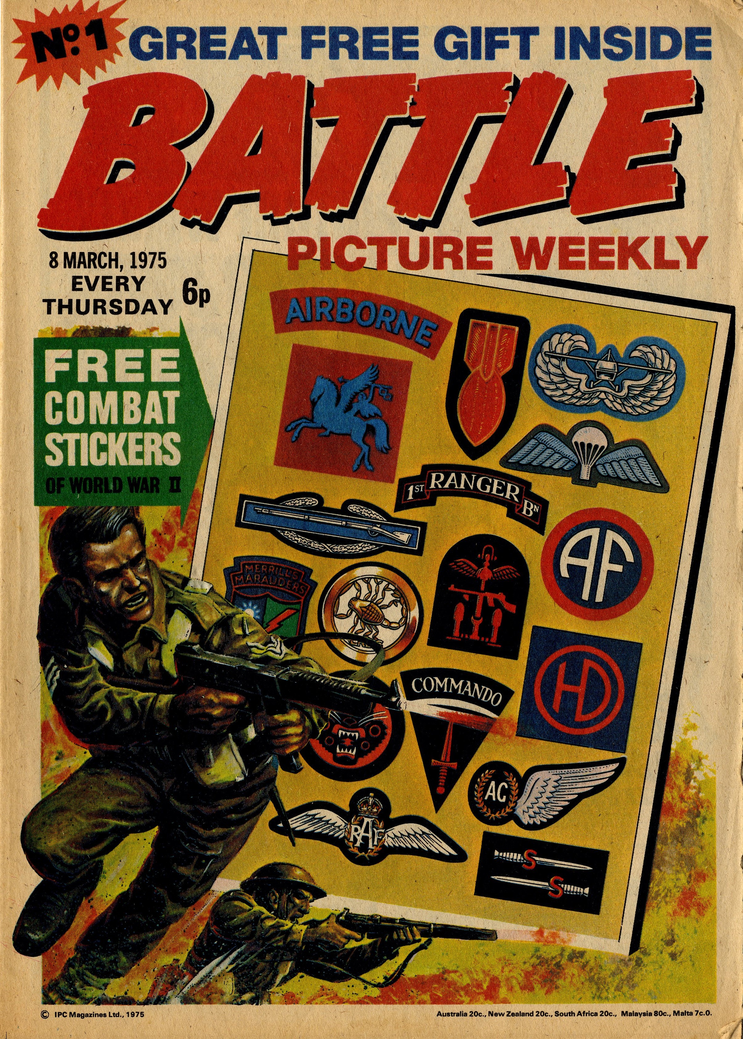 The first issue of Battle Picture Weekly, 8 March 1975