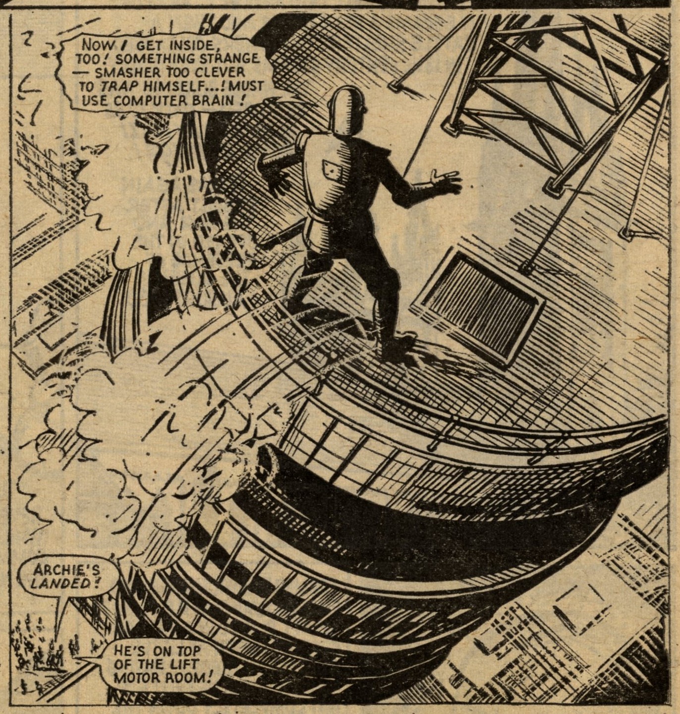 Robot Archie Fights The Smasher: E. George Cowan (writer), Ted Kearon (artist)