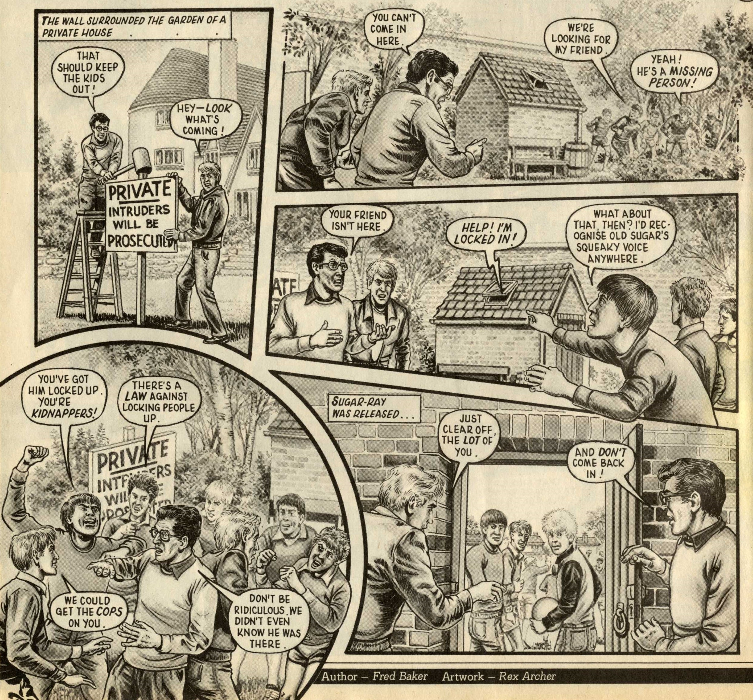 Crowe Street Comp.: Fred Baker (writer), Rex Archer (artist)