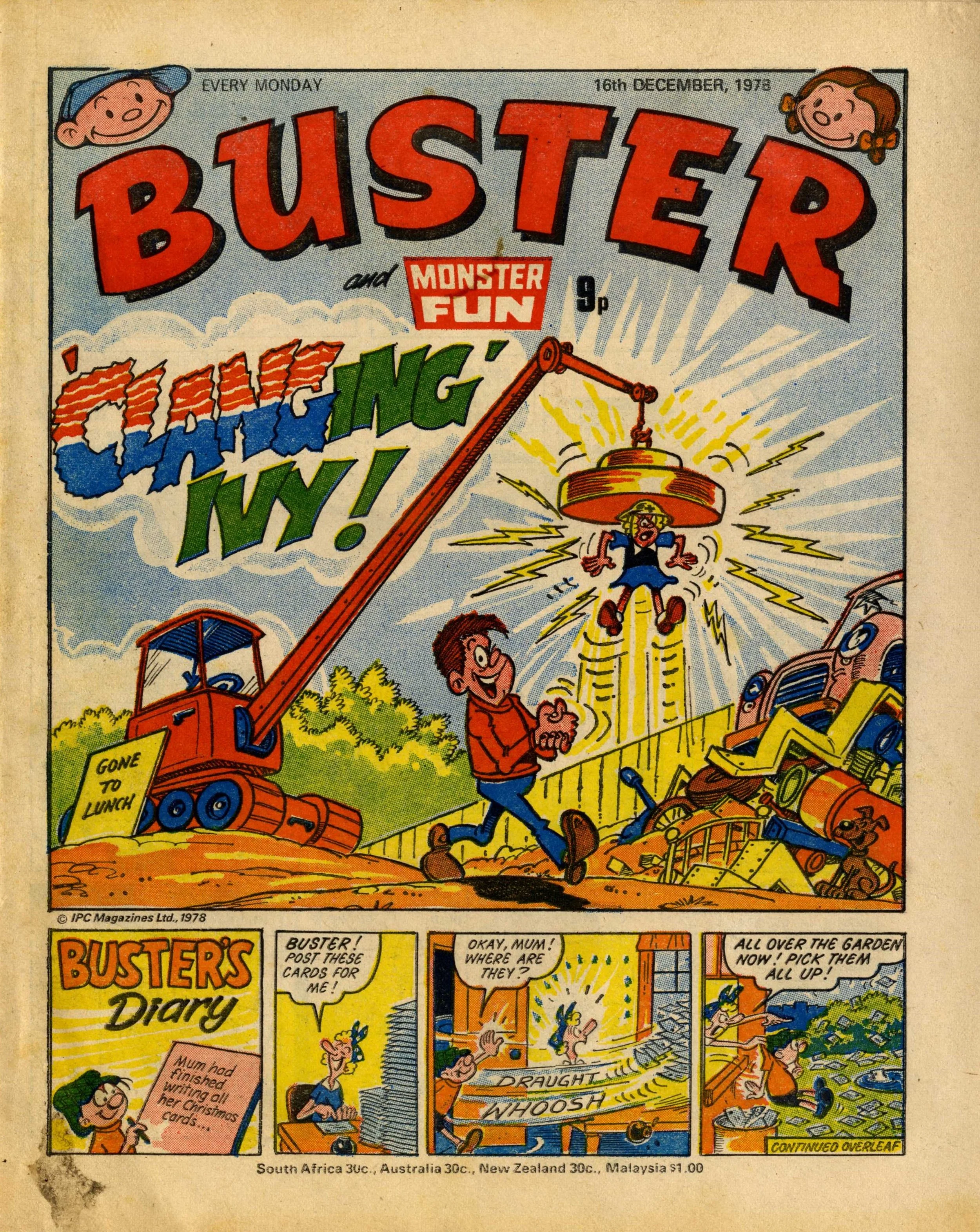 On this day, 16 December 1978: Buster and Monster Fun