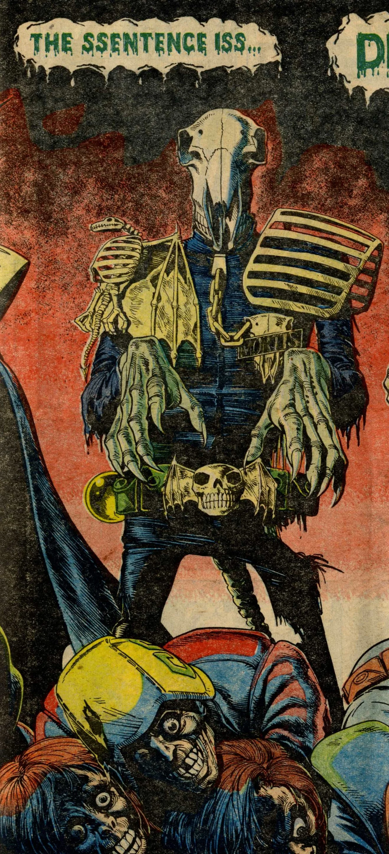 Judge Mortis, drawn by Brian Bolland