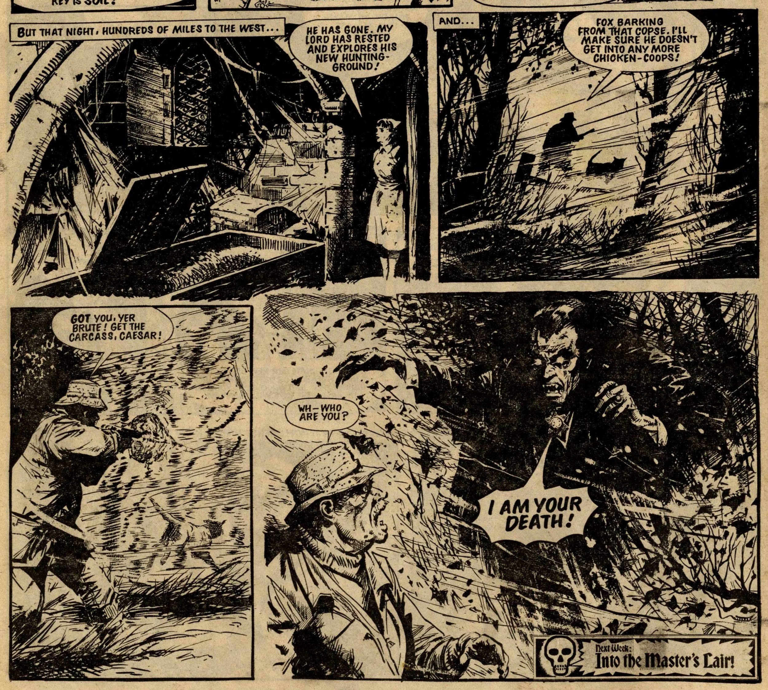 Count Dracula, drawn by Eric Bradbury