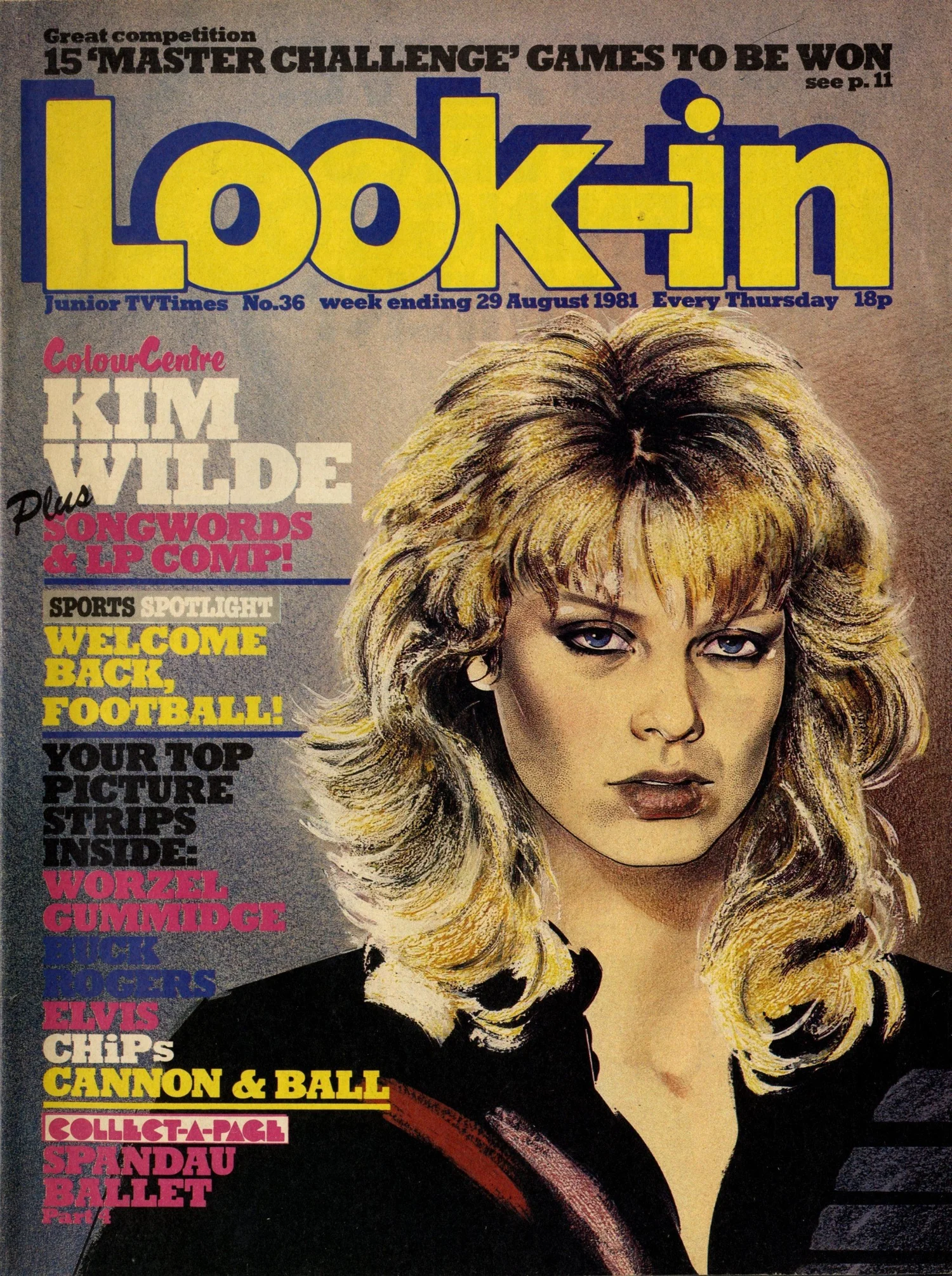 Look-in, cover date 29 August 1981 — GREAT NEWS FOR ALL READERS!
