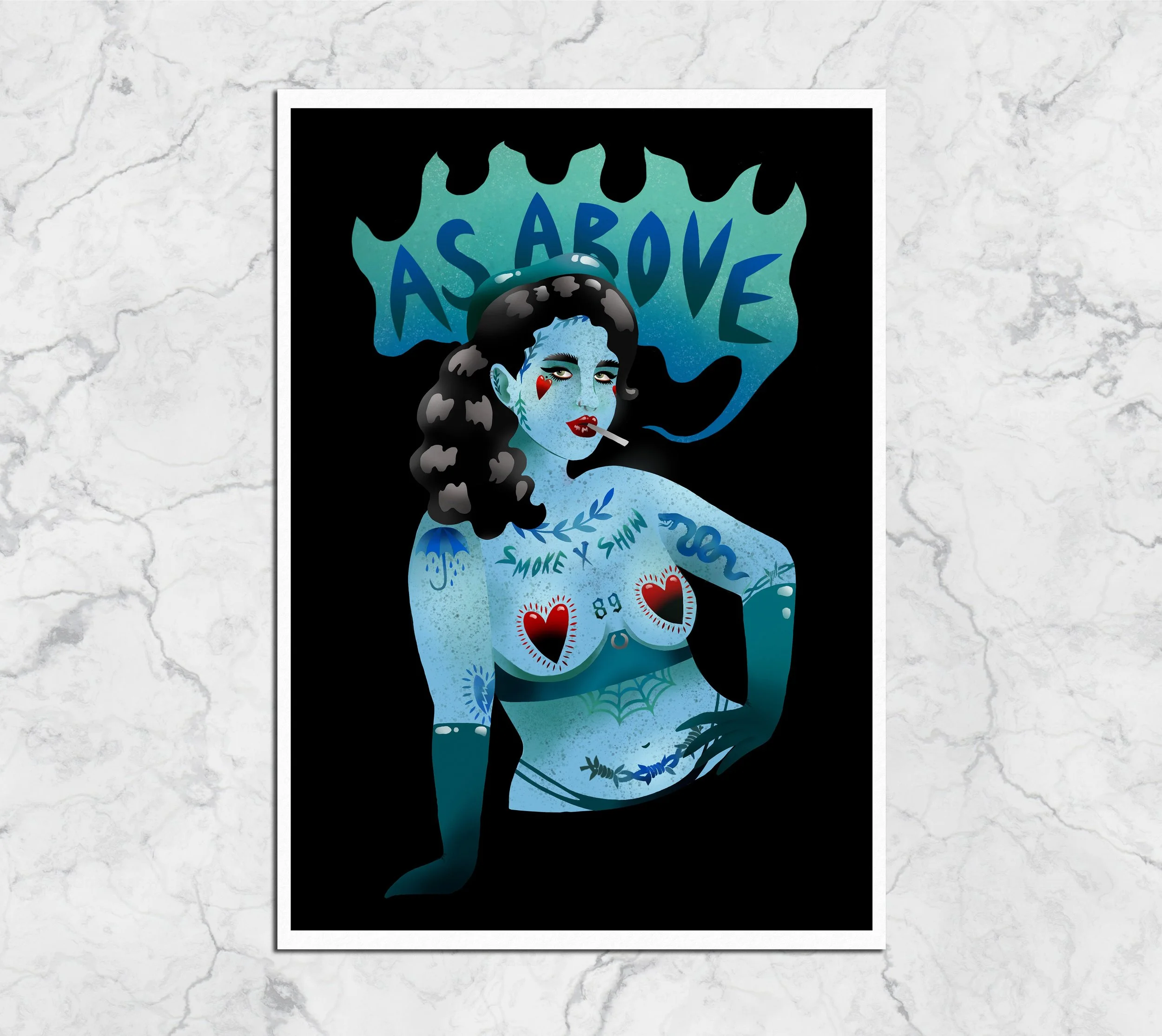 As Above - Giclée Fine Art Print A2, A3, A4