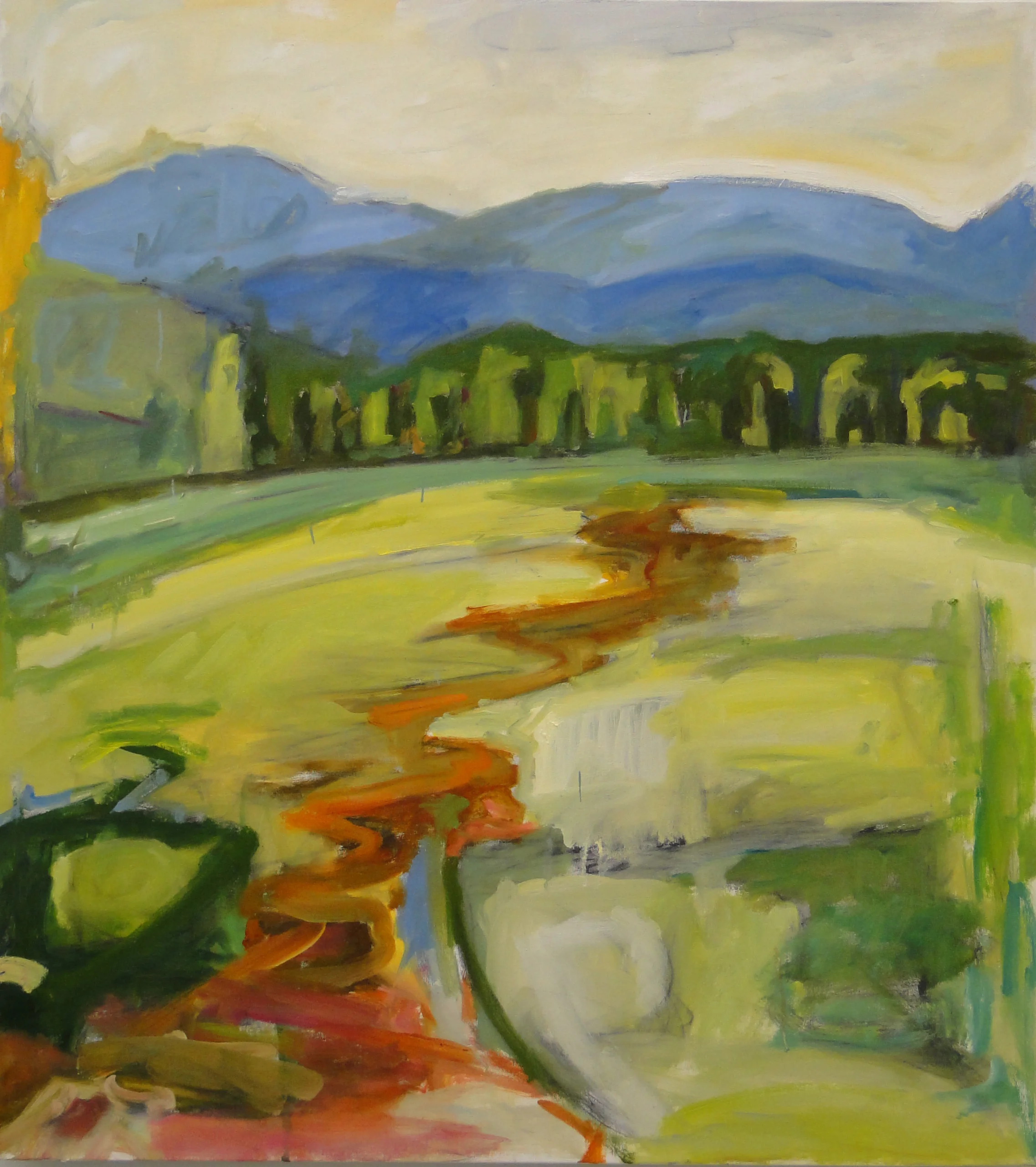 Running Through Vermont, 42 x 38, oil on canvas