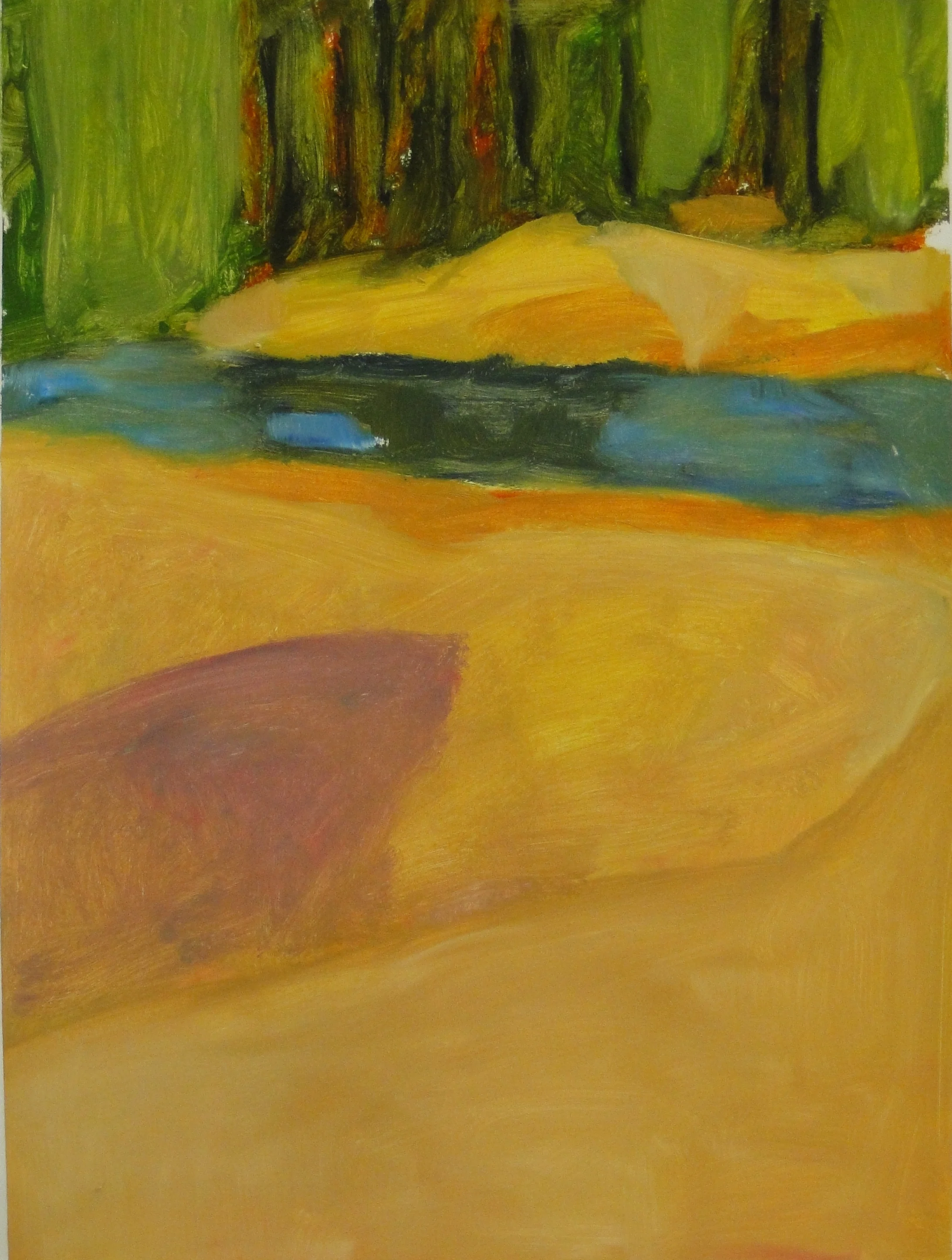 Johnson, VT  Stream, 30 x 22, oil on paper