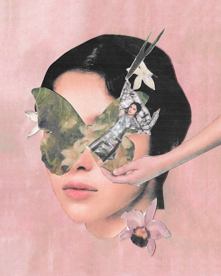 collages I made this afternoon of @szilvesztermako gorgeous work for @voguephilippines featuring #oliviarodrigo 🌼 

 @oliviarodrigo @livieshq #mixedmedia