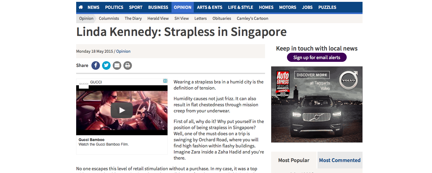 Strapless in Singapore