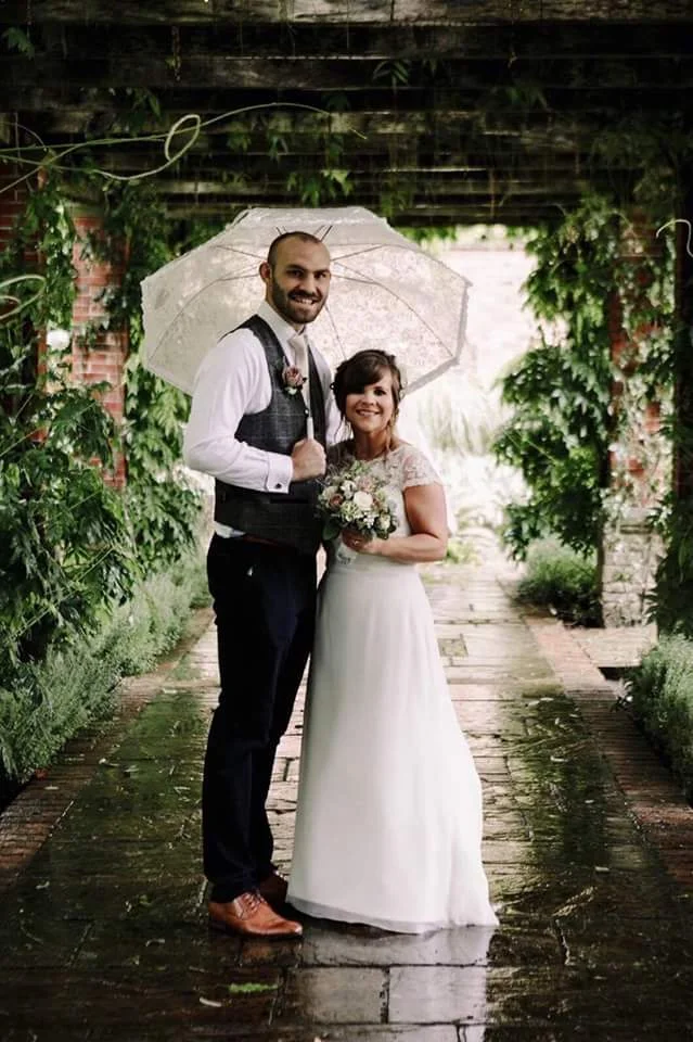 Eva and Daniel on their wedding day