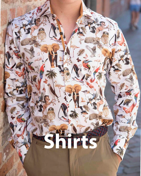 Image gateway to men's shirts sales page on Symonds of Hereford website
