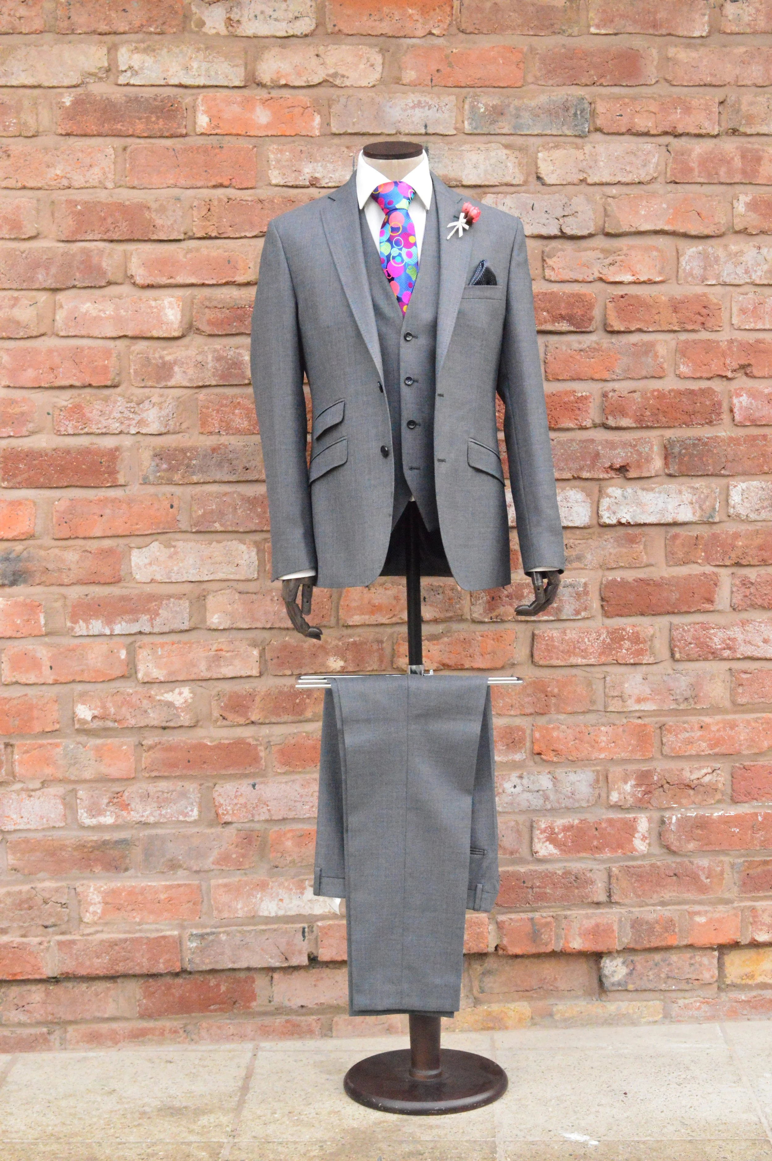 Grey Portuguese Three Piece Suit (Purchase Only)
